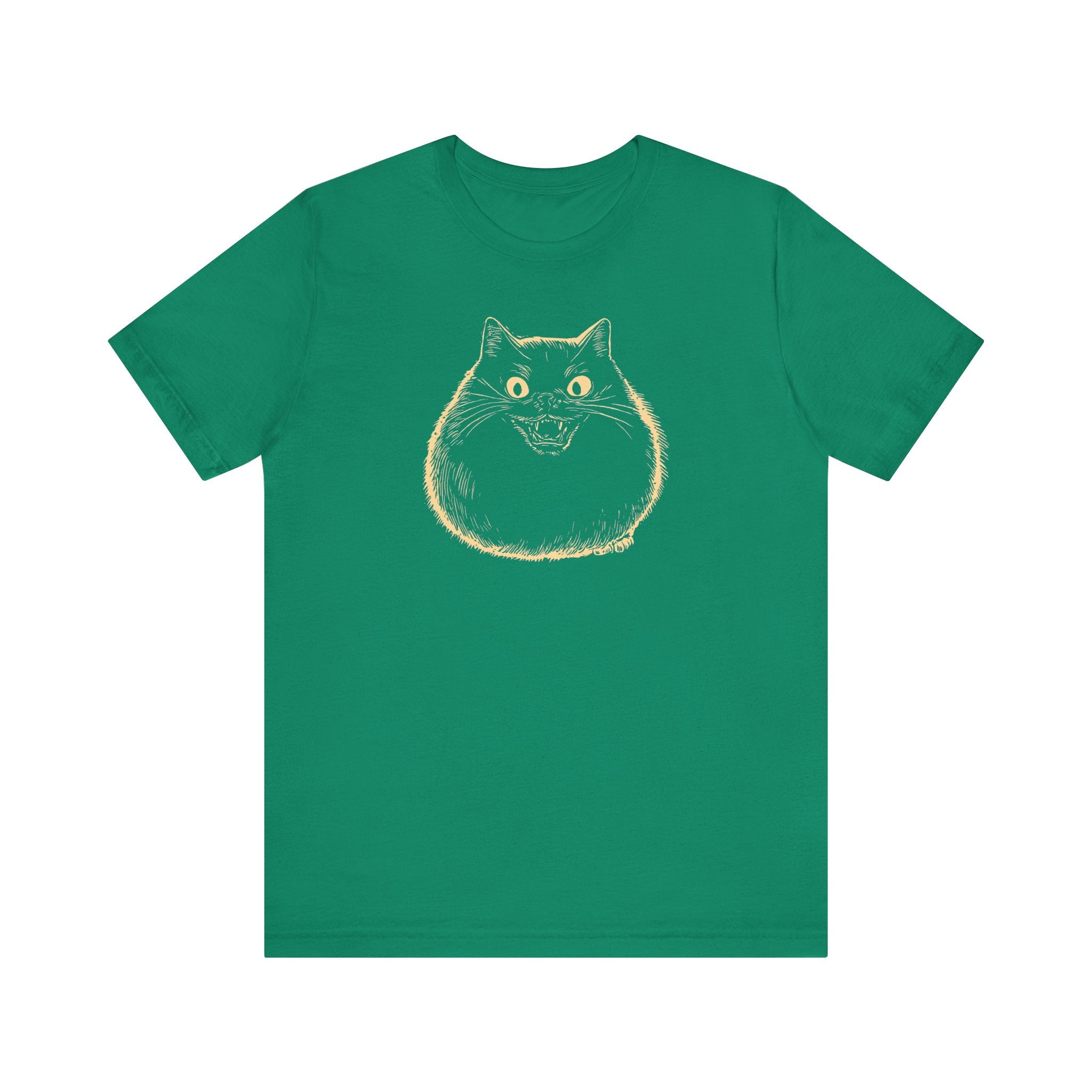 Spooky Black Cat Graphic T-Shirt