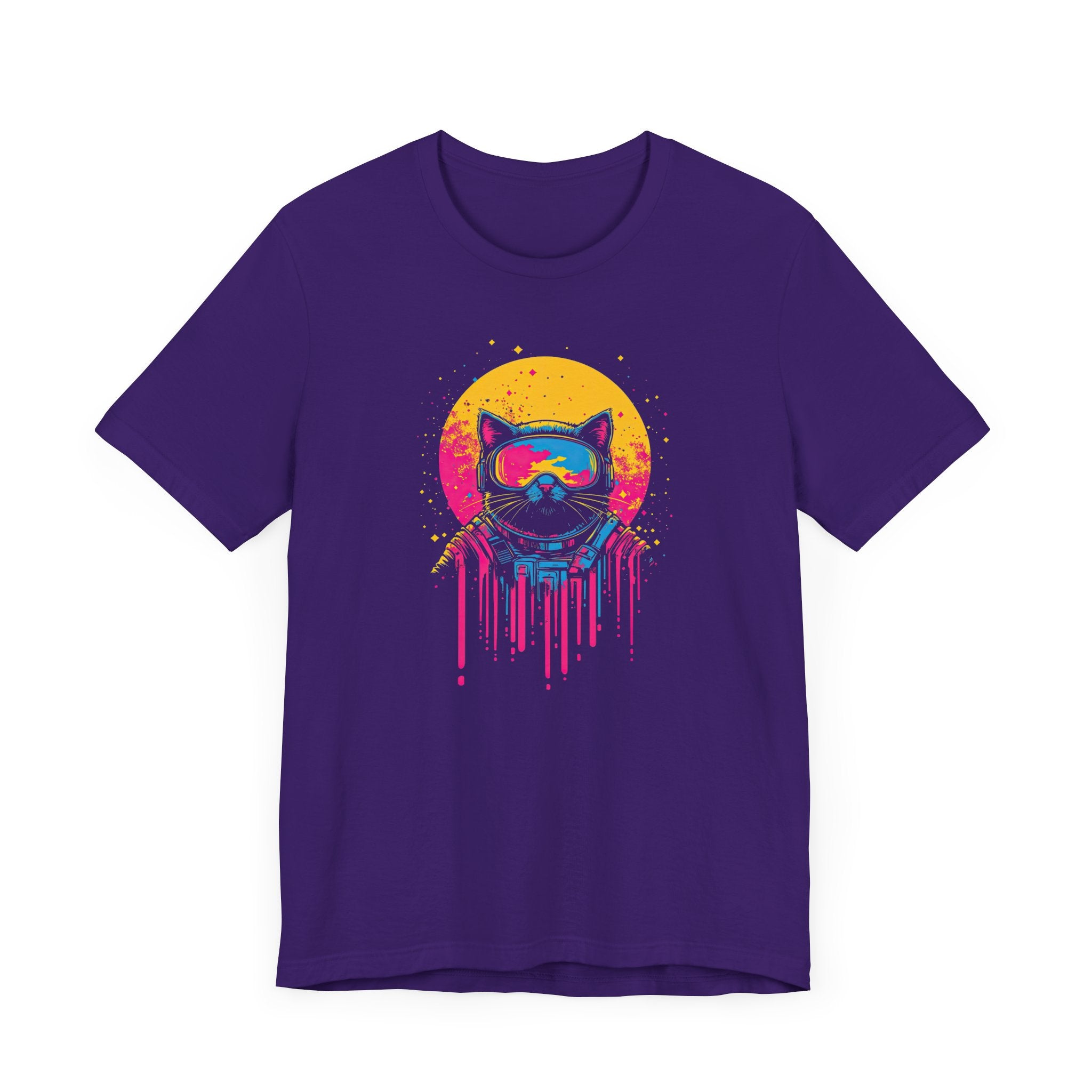 Retro Futuristic Cat T-Shirt