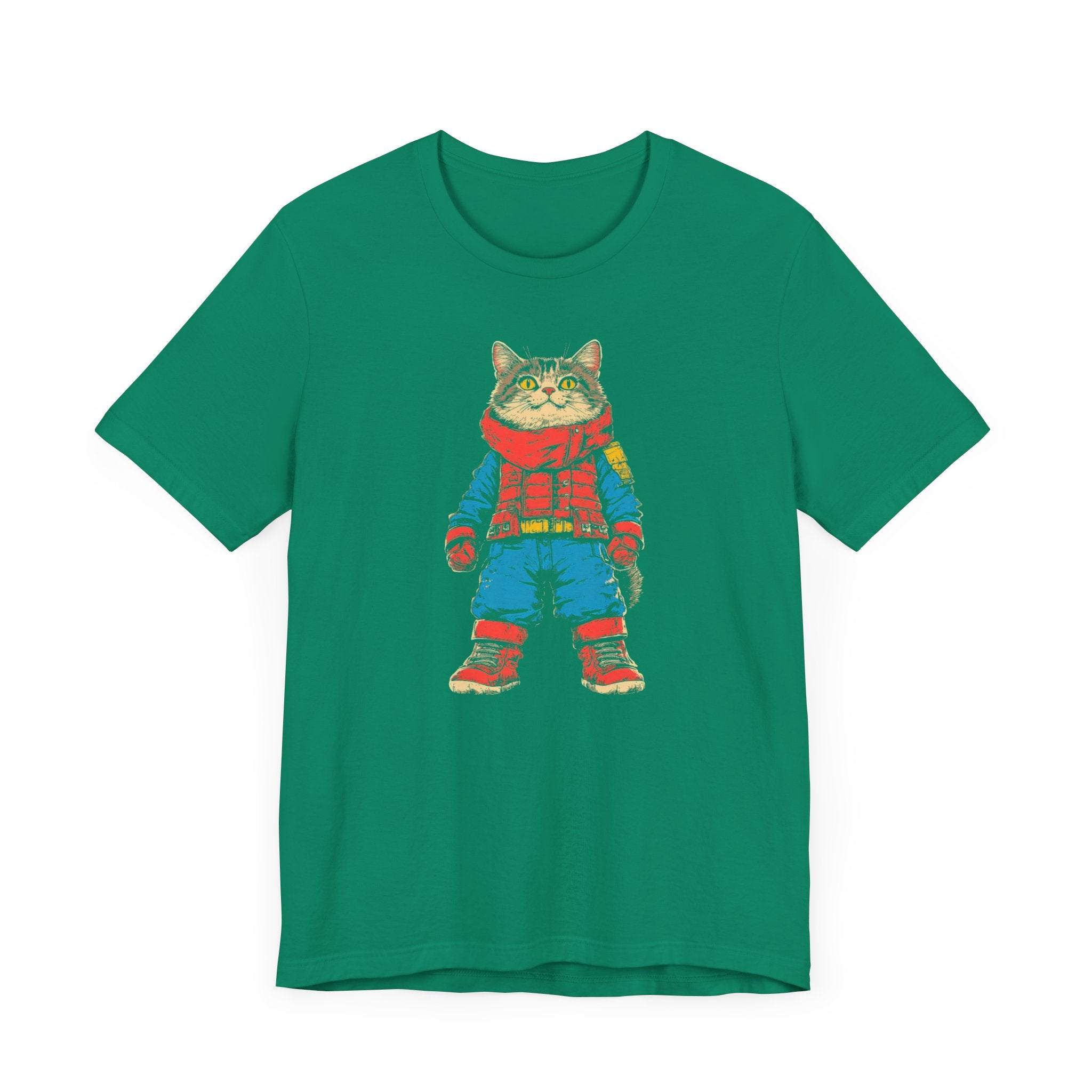 Adventurous Cat Explorer Graphic Tee