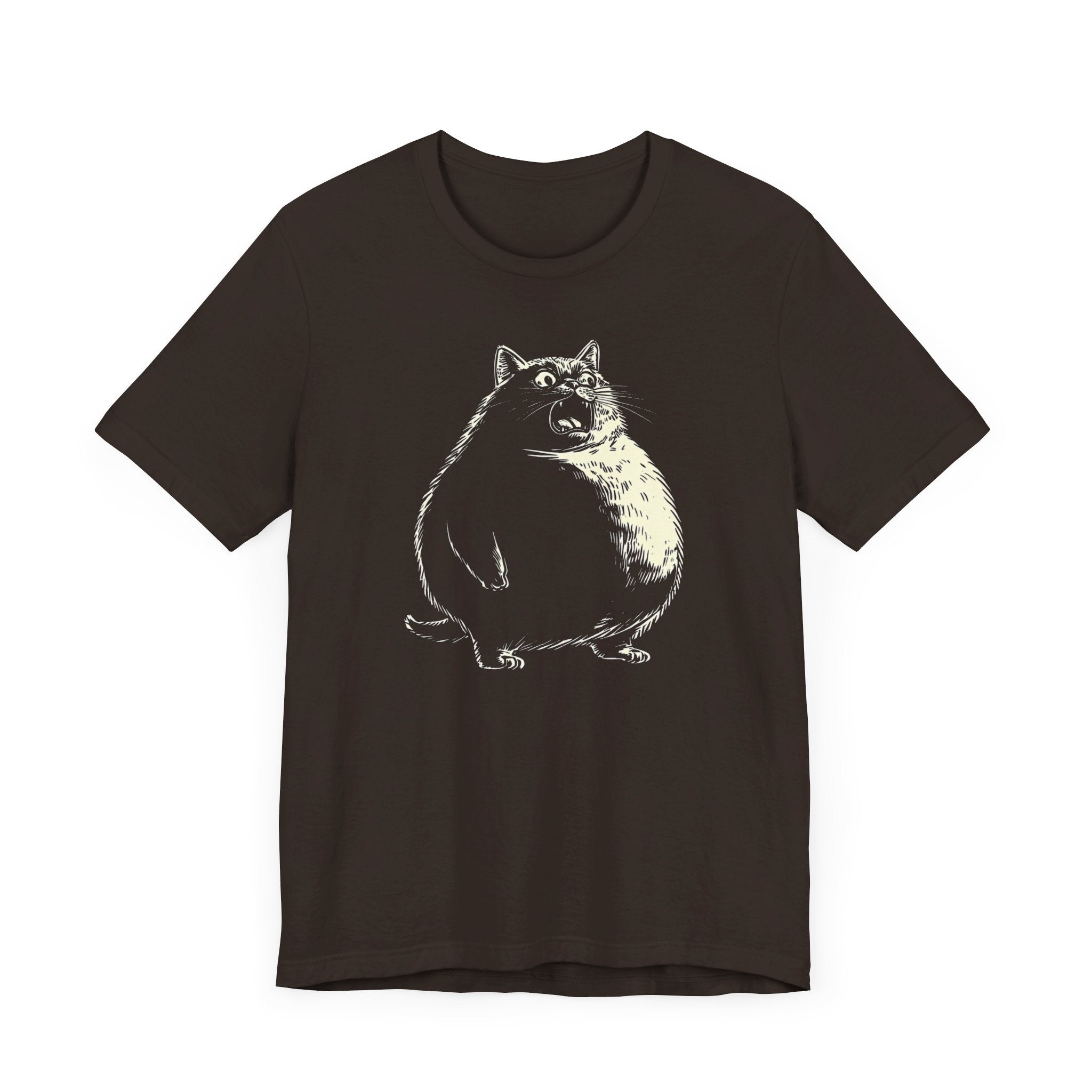 Chonky Black Cat Graphic T-Shirt