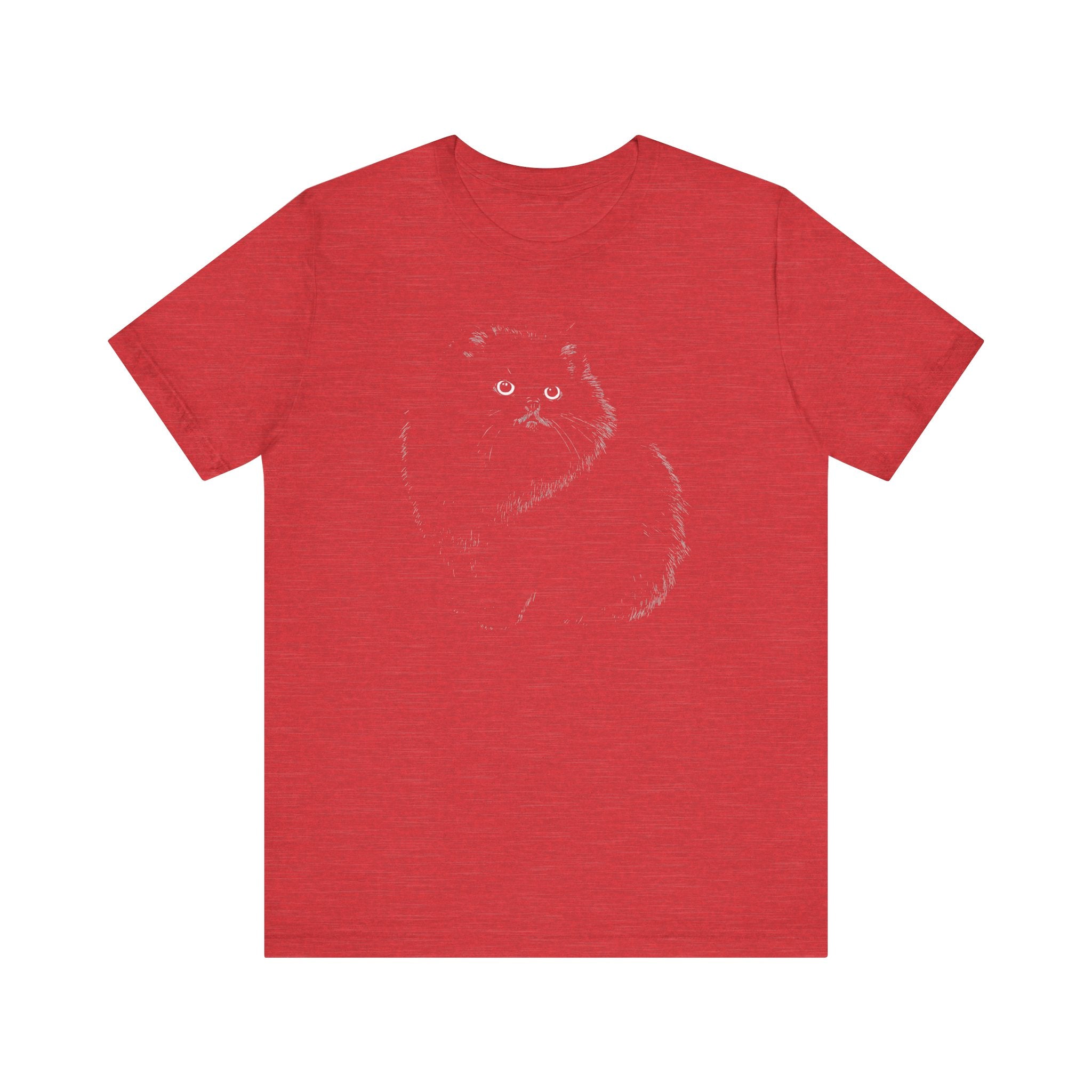 Fluffy Black Cat Graphic Tee