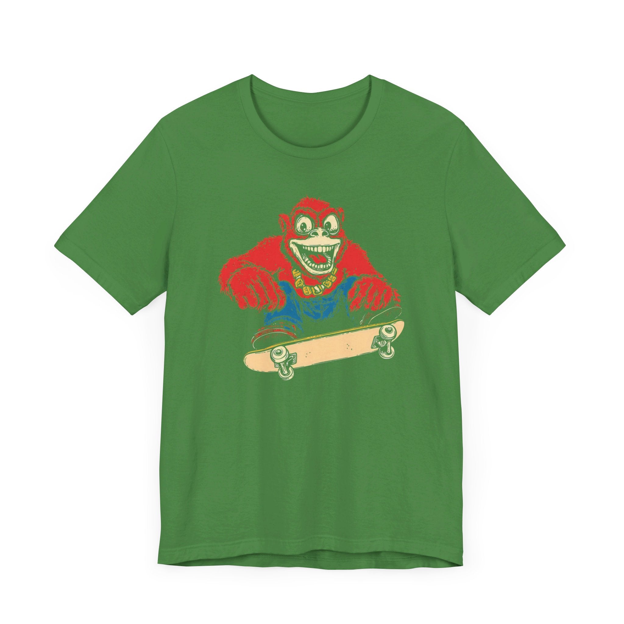 Skateboarding Gorilla T-Shirt - Cool Retro Style Ape Graphic Tee