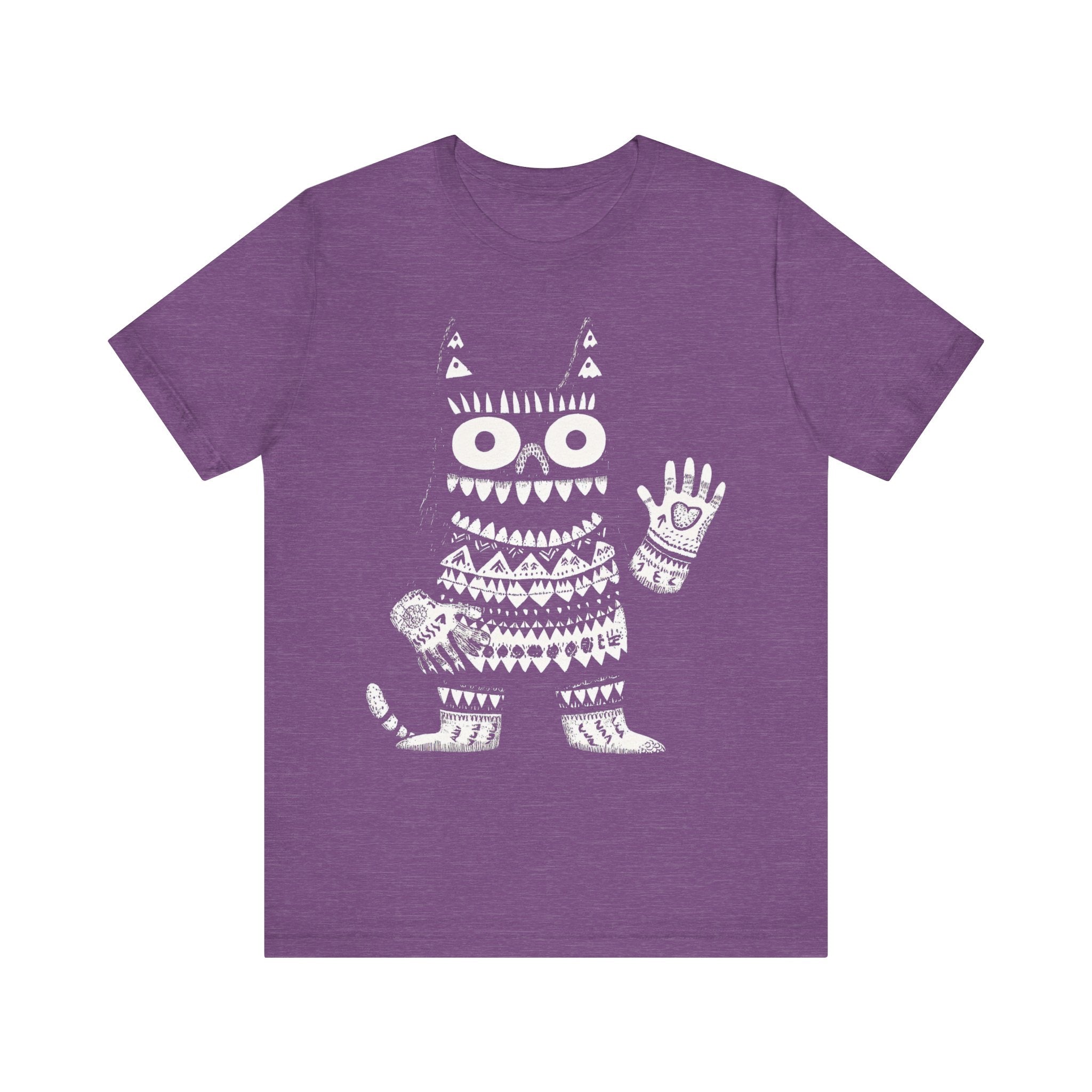 Tribal Pattern Cat Graphic Tee