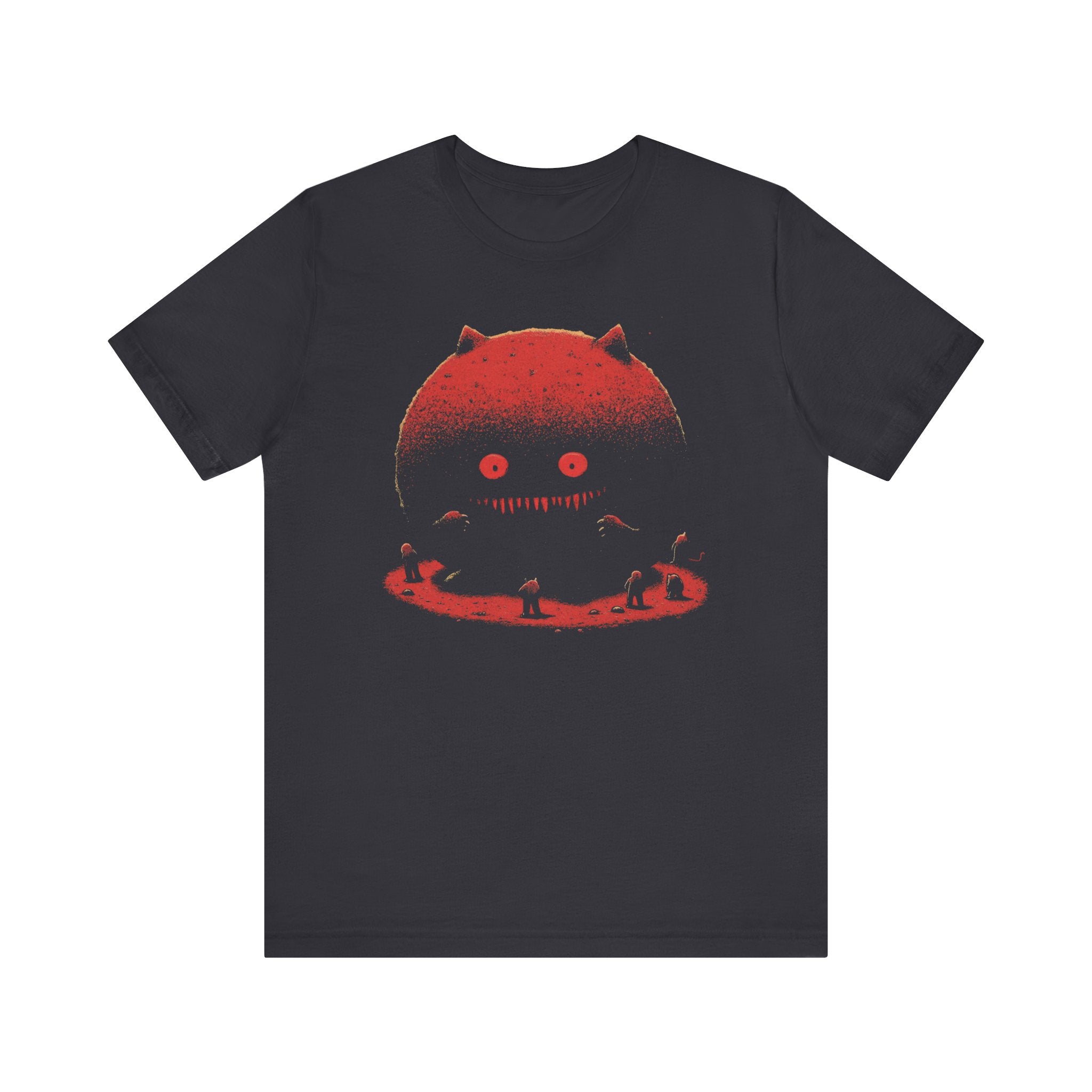 Eerie Cat Moon T-Shirt - Spooky Night Design