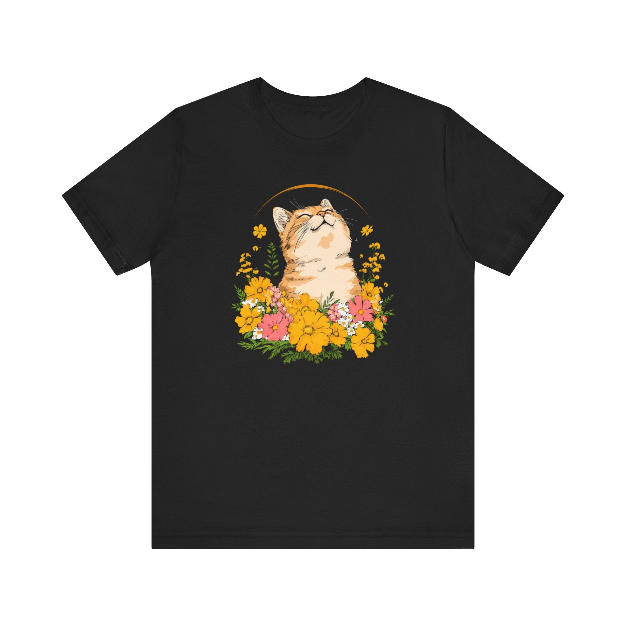 Floral Cat Graphic Tee
