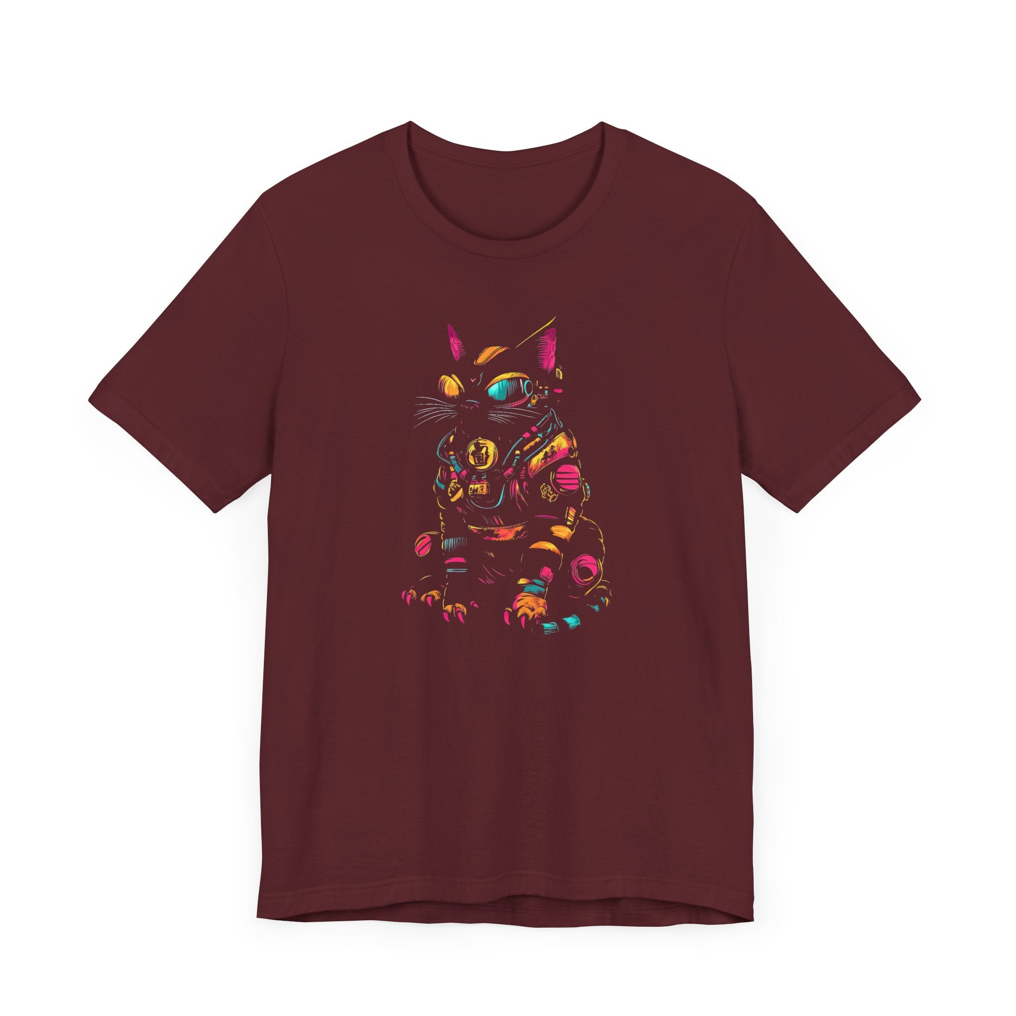 Neon Cyber Cat T-Shirt