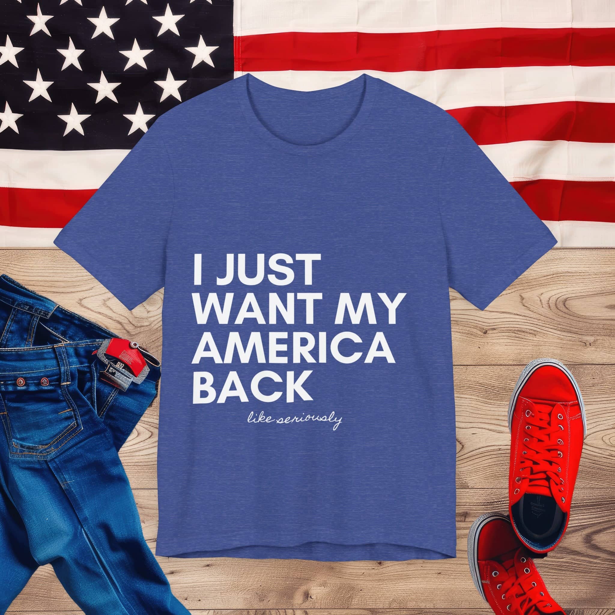 Vintage America Love Tee Unisex Jersey Short Sleeve Tee