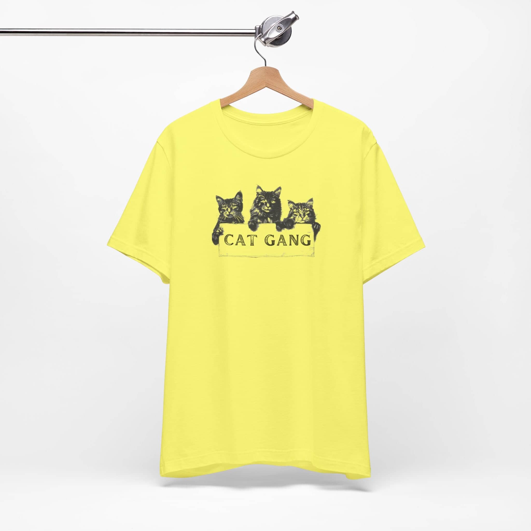 Cat Gang Shirt Funny Cat Lover Unisex Jersey Short Sleeve Tee