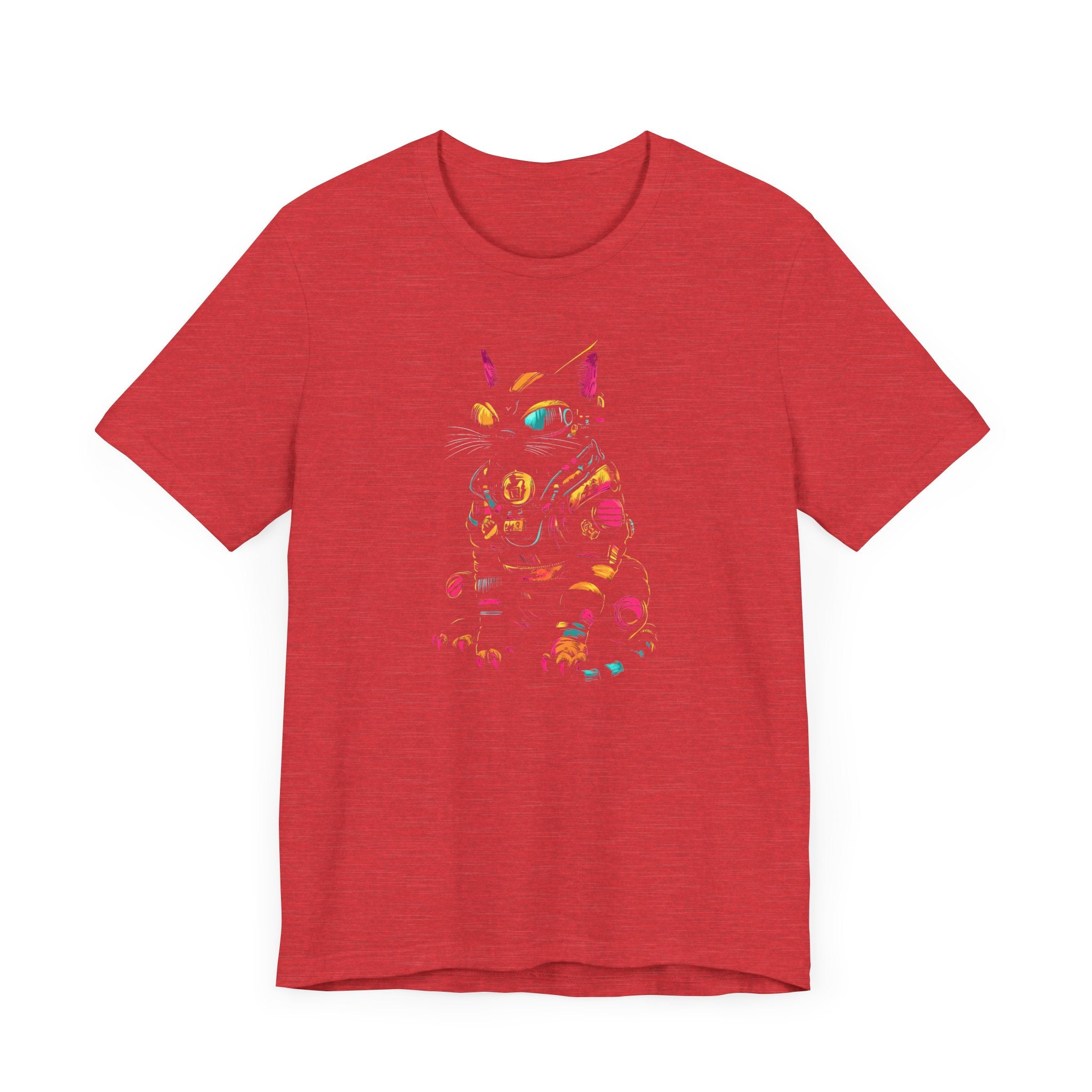 Neon Cyber Cat T-Shirt