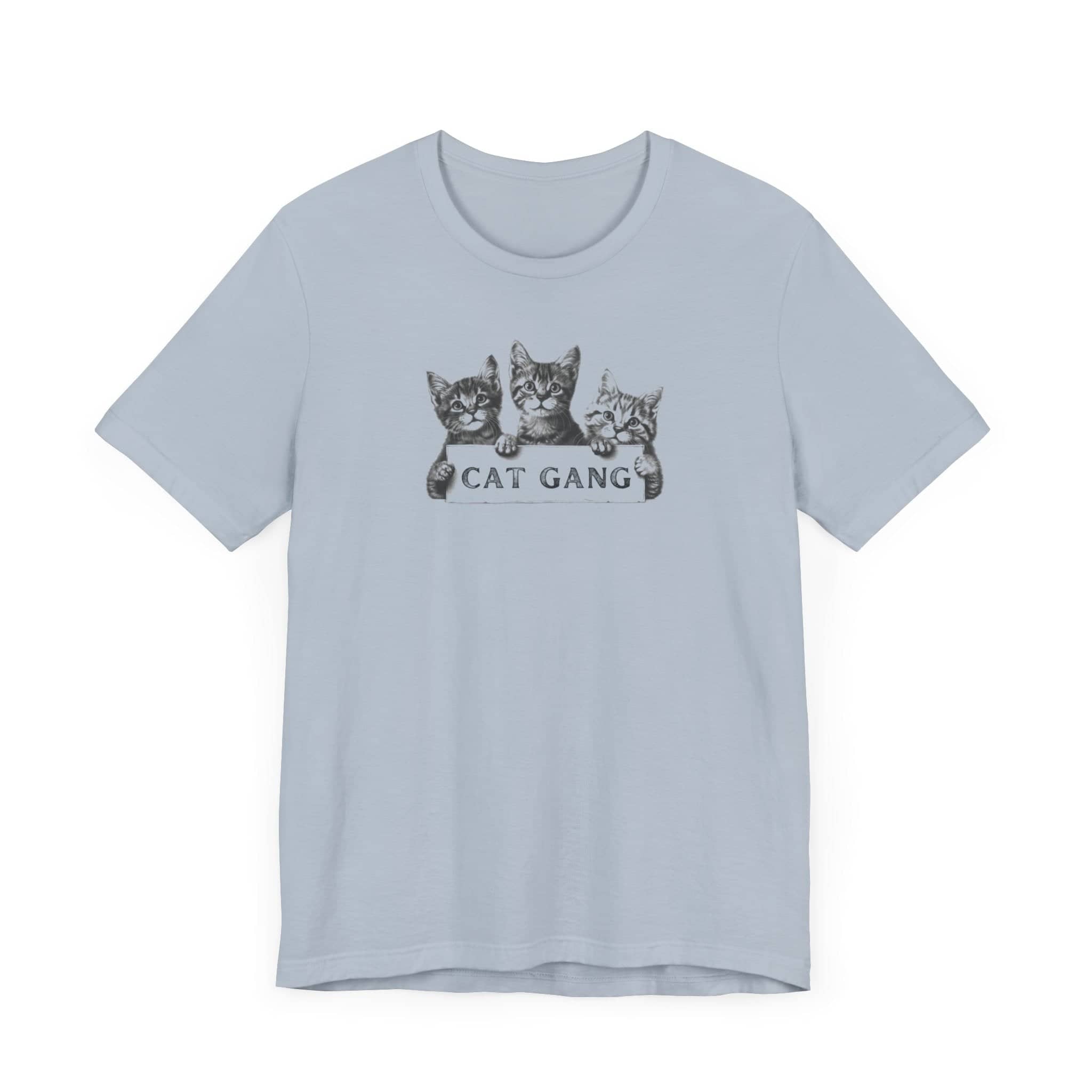 Cat Gang Shirt Funny Cat Lover Kitten Unisex Jersey Short Sleeve Tee