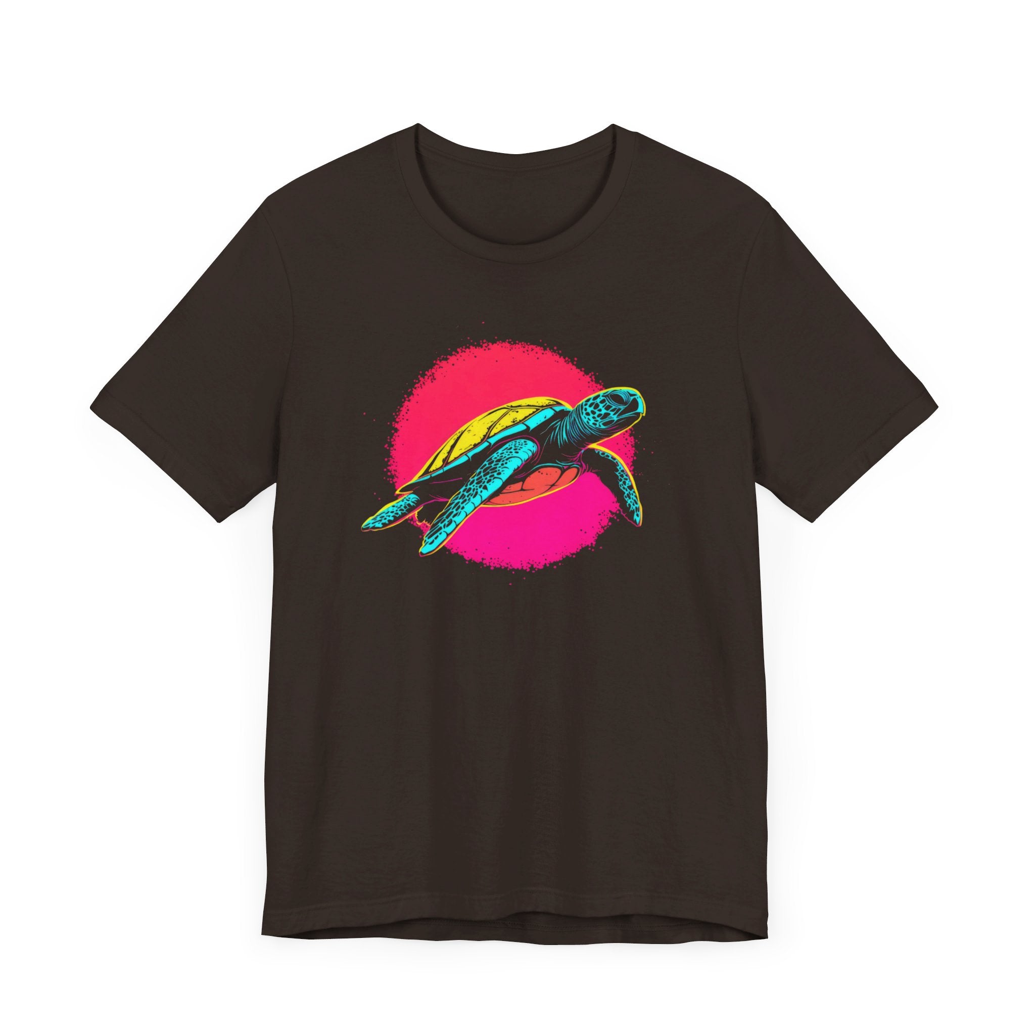 Neon Sea Turtle T-Shirt - Vibrant Ocean Vibes