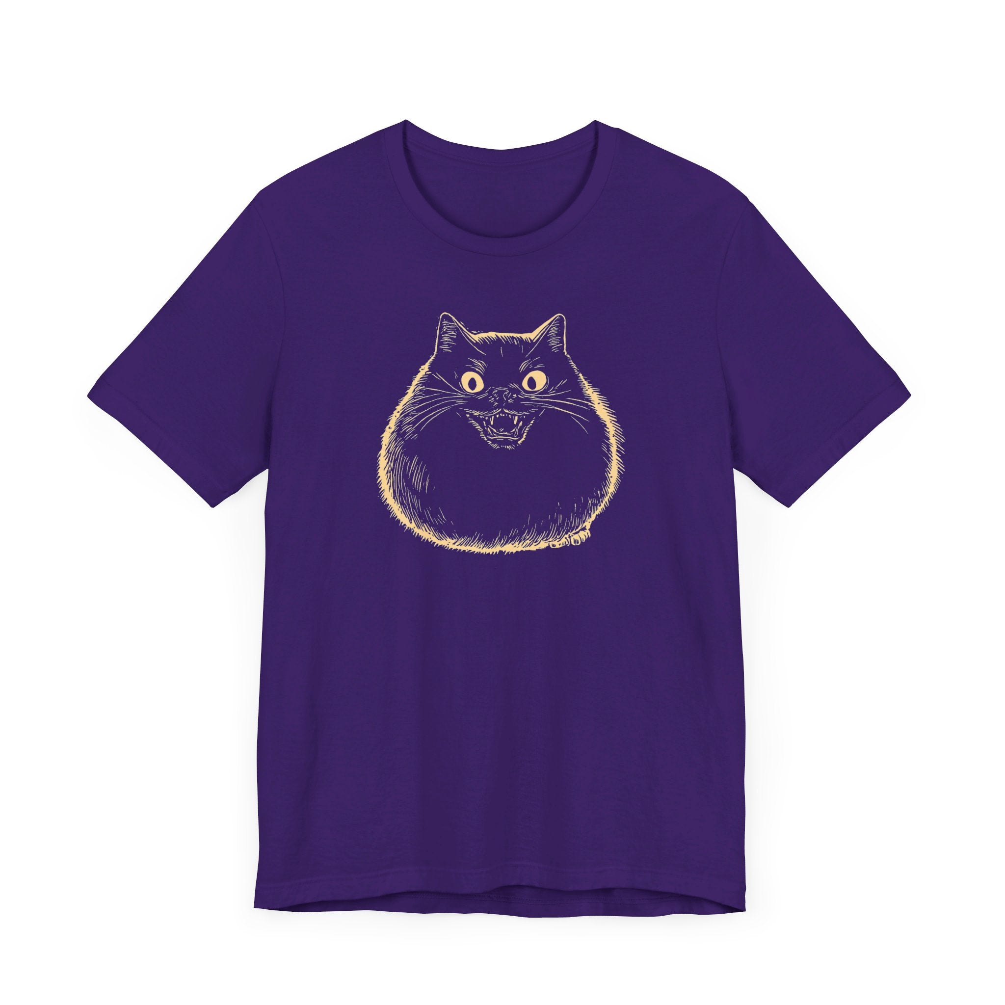 Spooky Black Cat Graphic T-Shirt