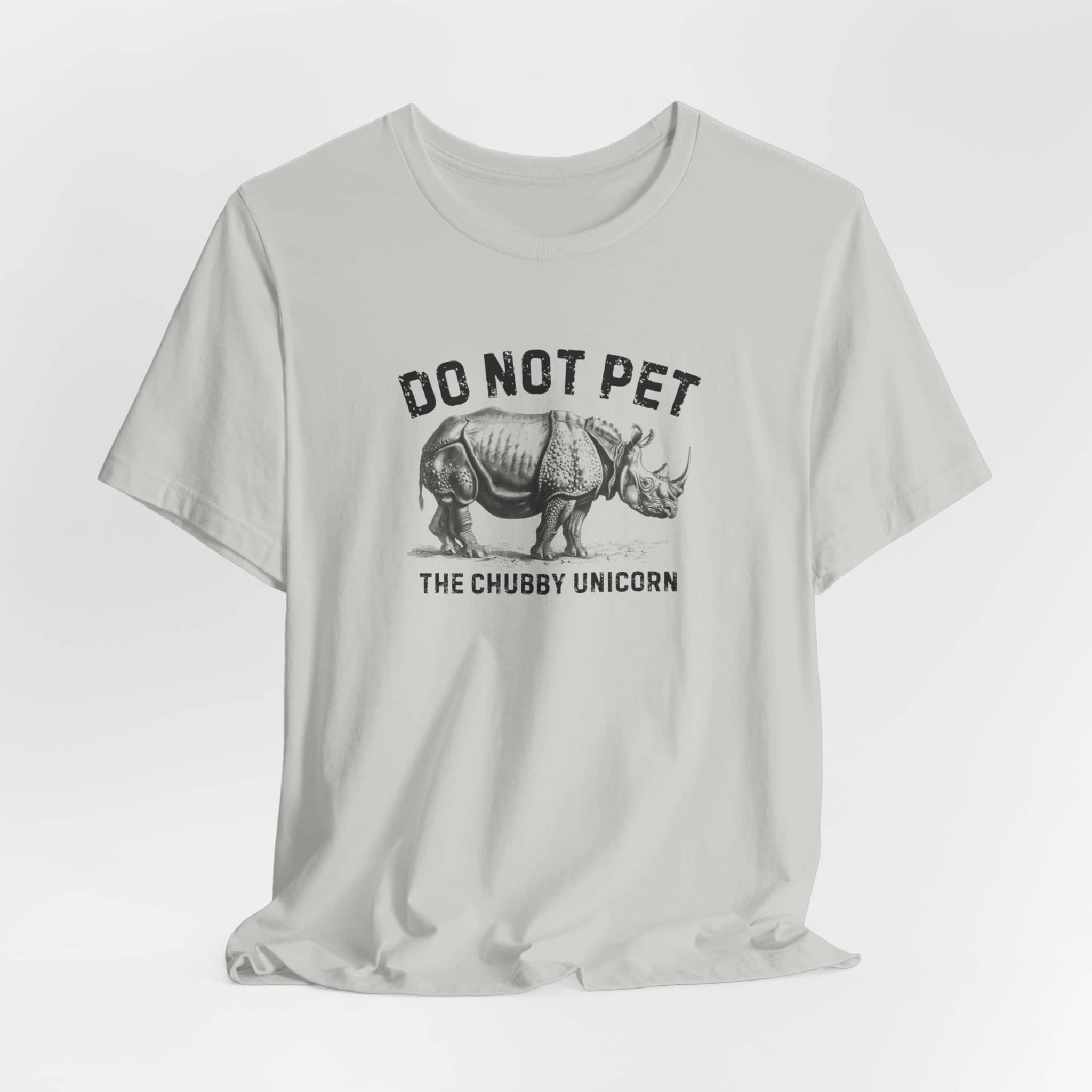Do Not Pet The Chubby Unicorn Shirt Funny Rhino Lover Tee