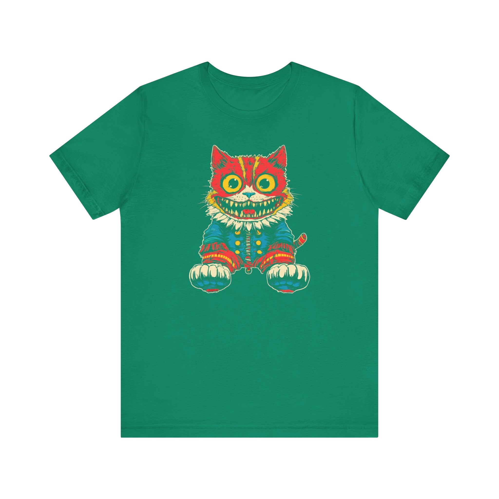 Vintage Creepy Cat Graphic Tee