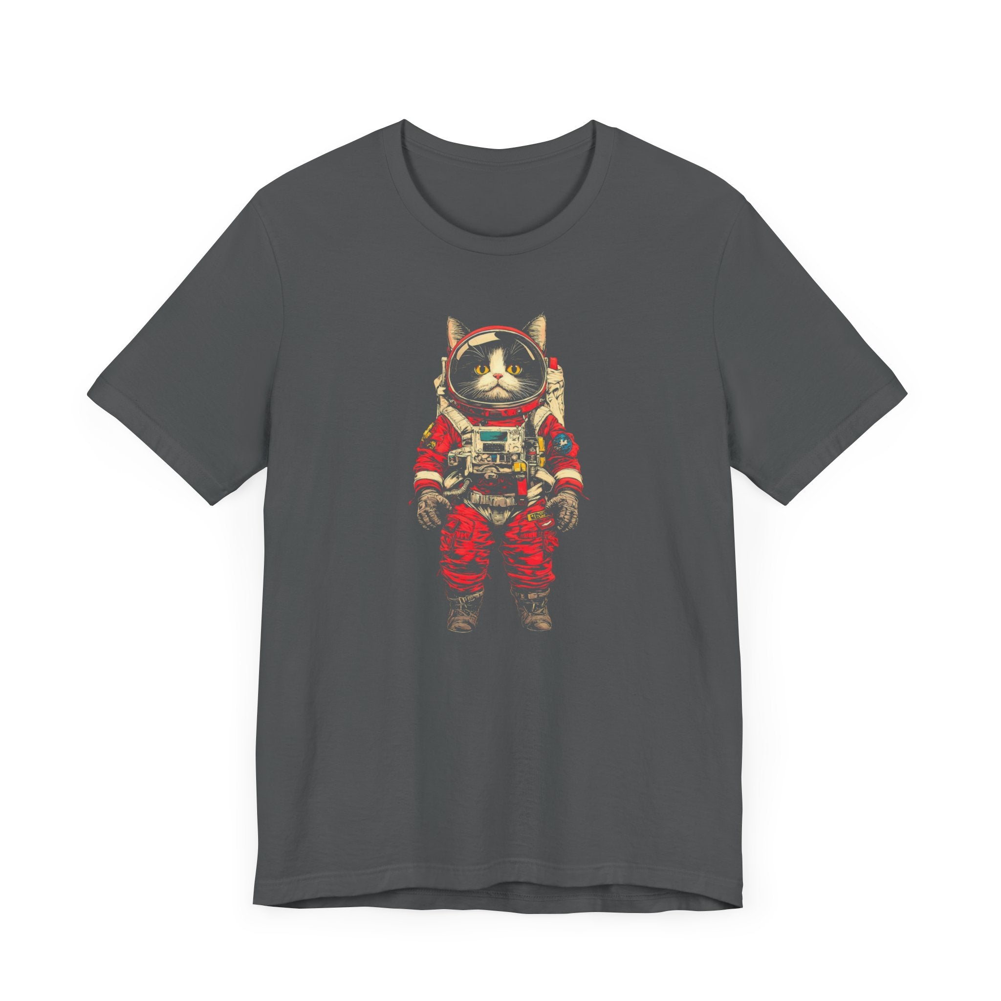 Fearless Space Cat Astronaut Graphic Tee