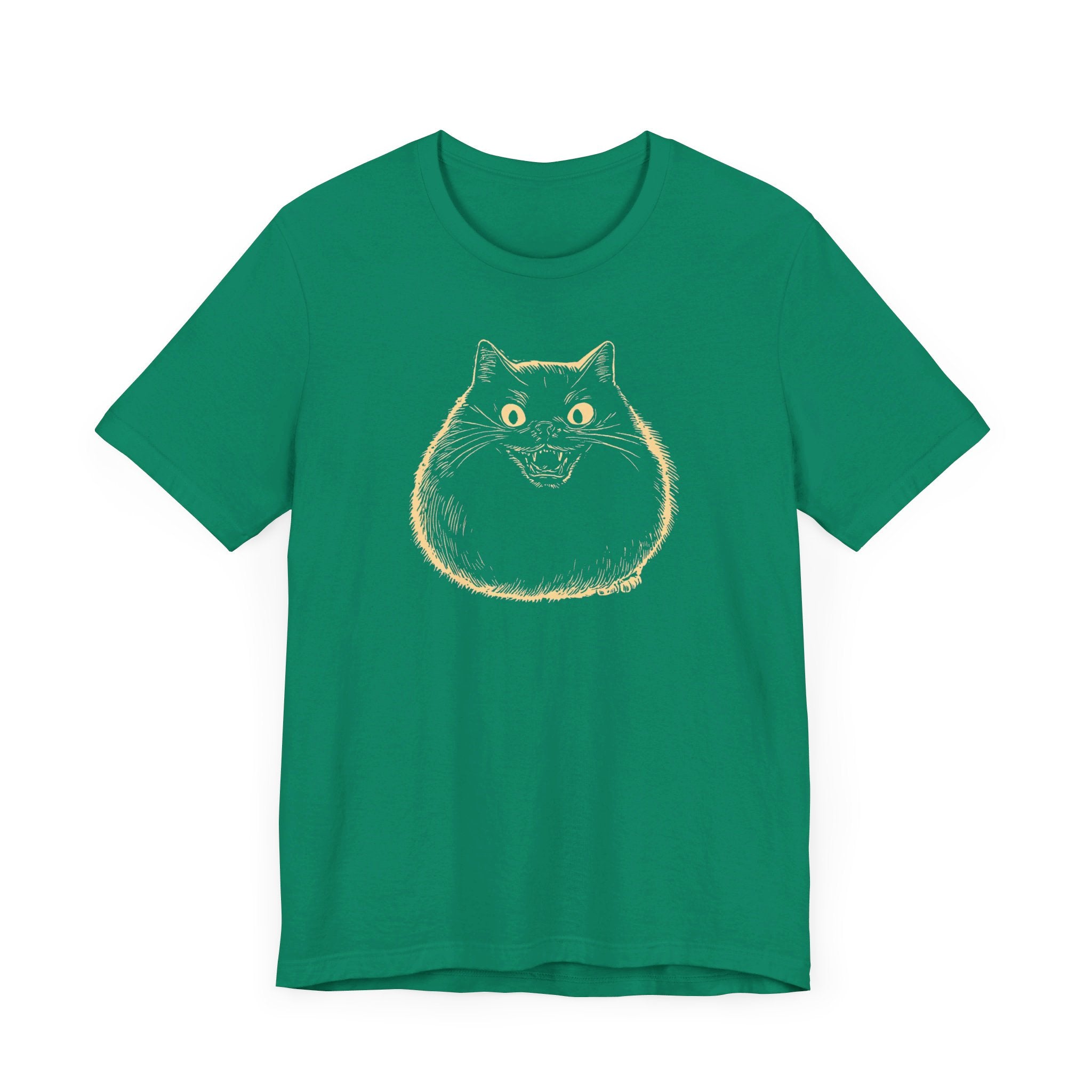 Spooky Black Cat Graphic T-Shirt