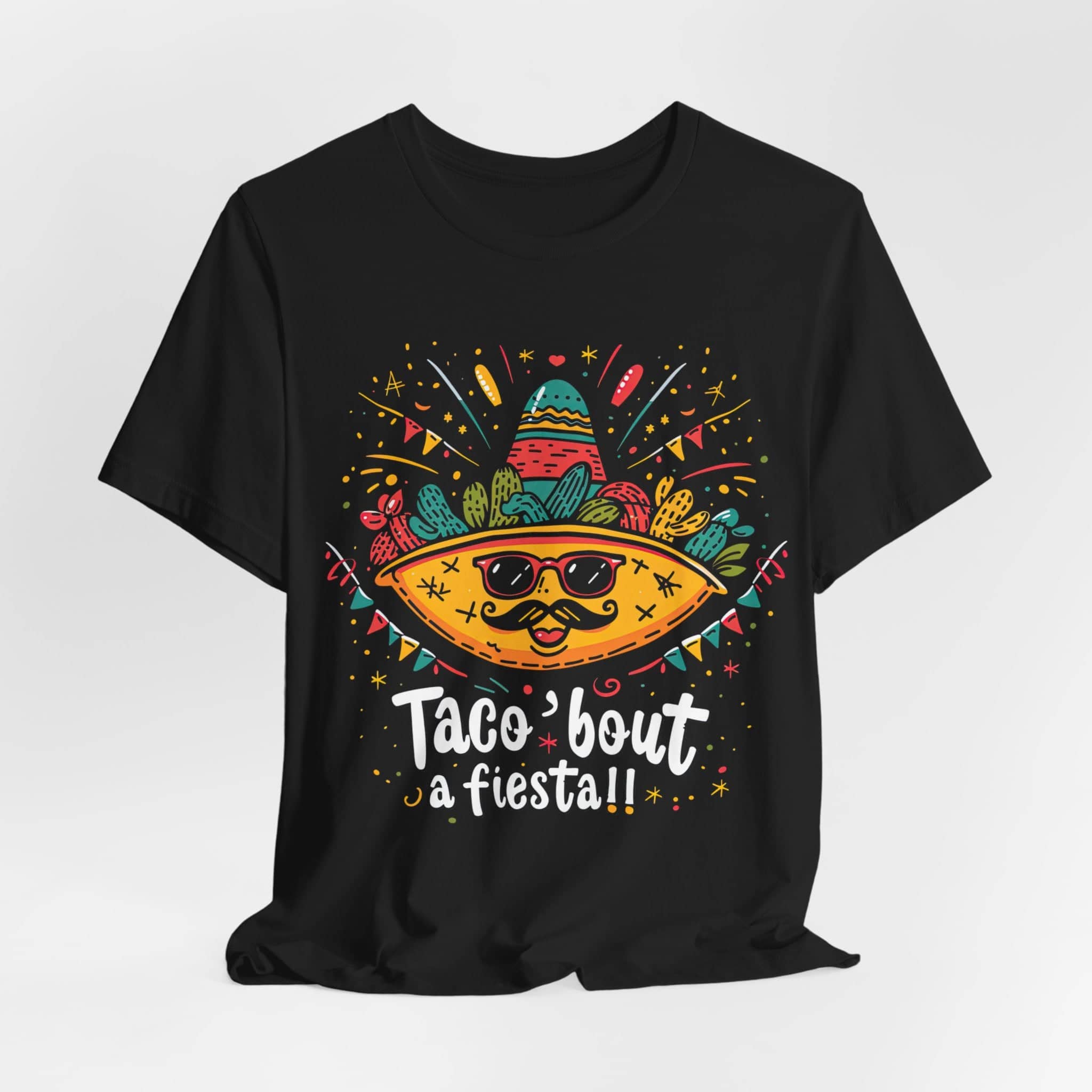 Fiesta Forever - 'Taco 'bout a Fiesta!' Party T-Shirt Unisex Jersey Short Sleeve Tee