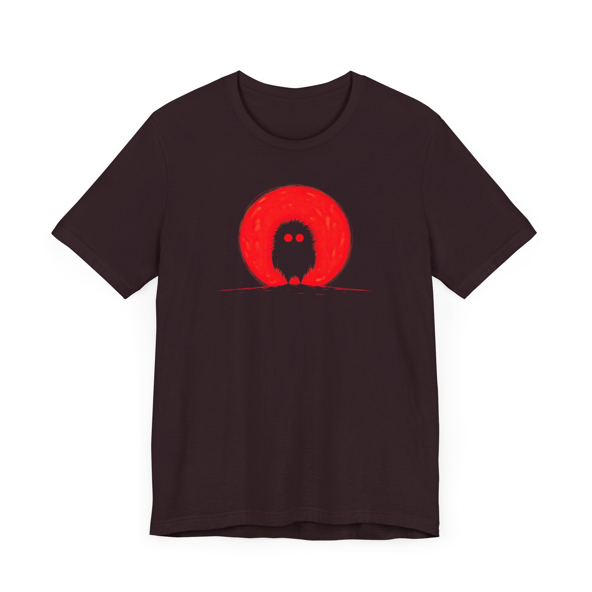 Red Moon Silhouette Creature Graphic Tee