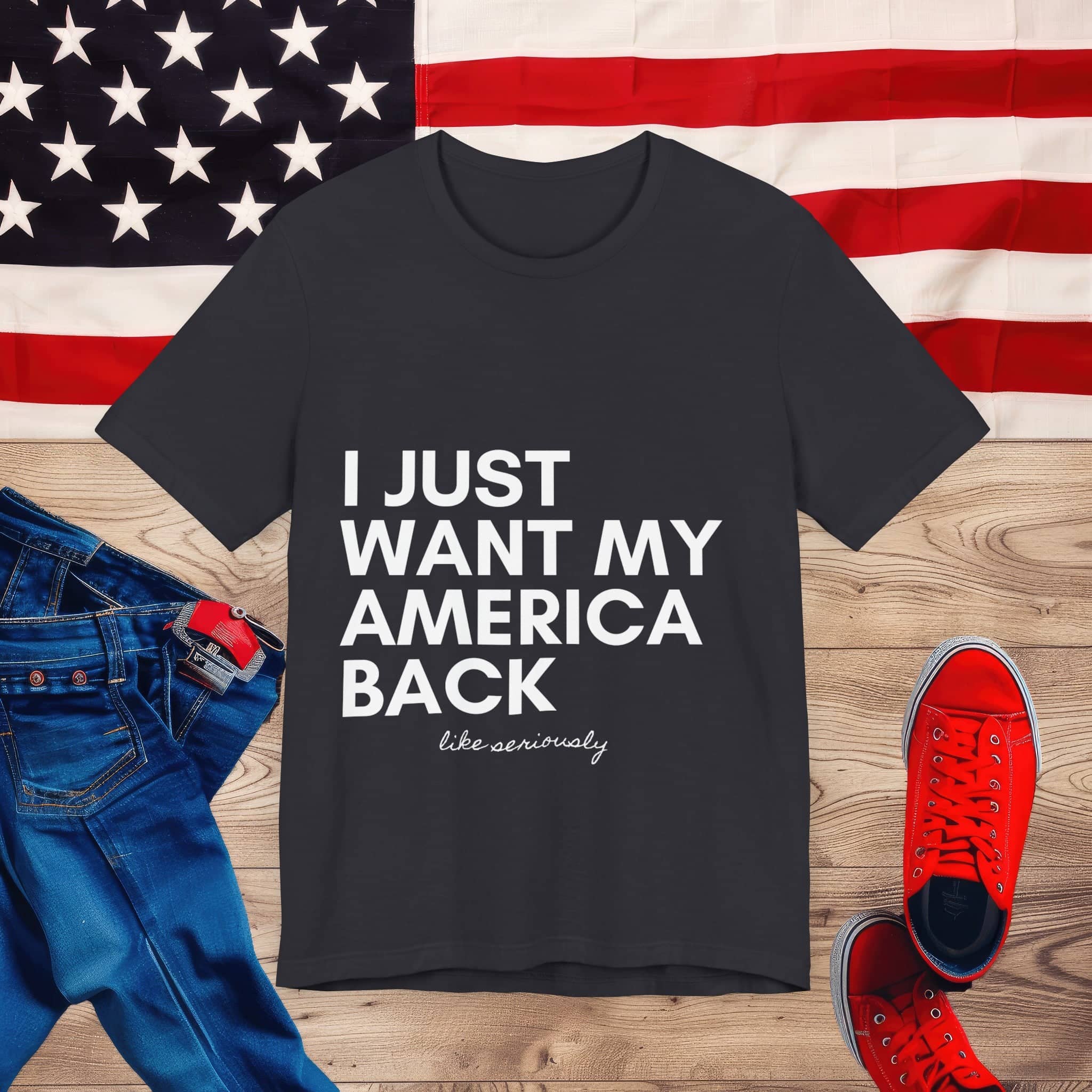 Vintage America Love Tee Unisex Jersey Short Sleeve Tee