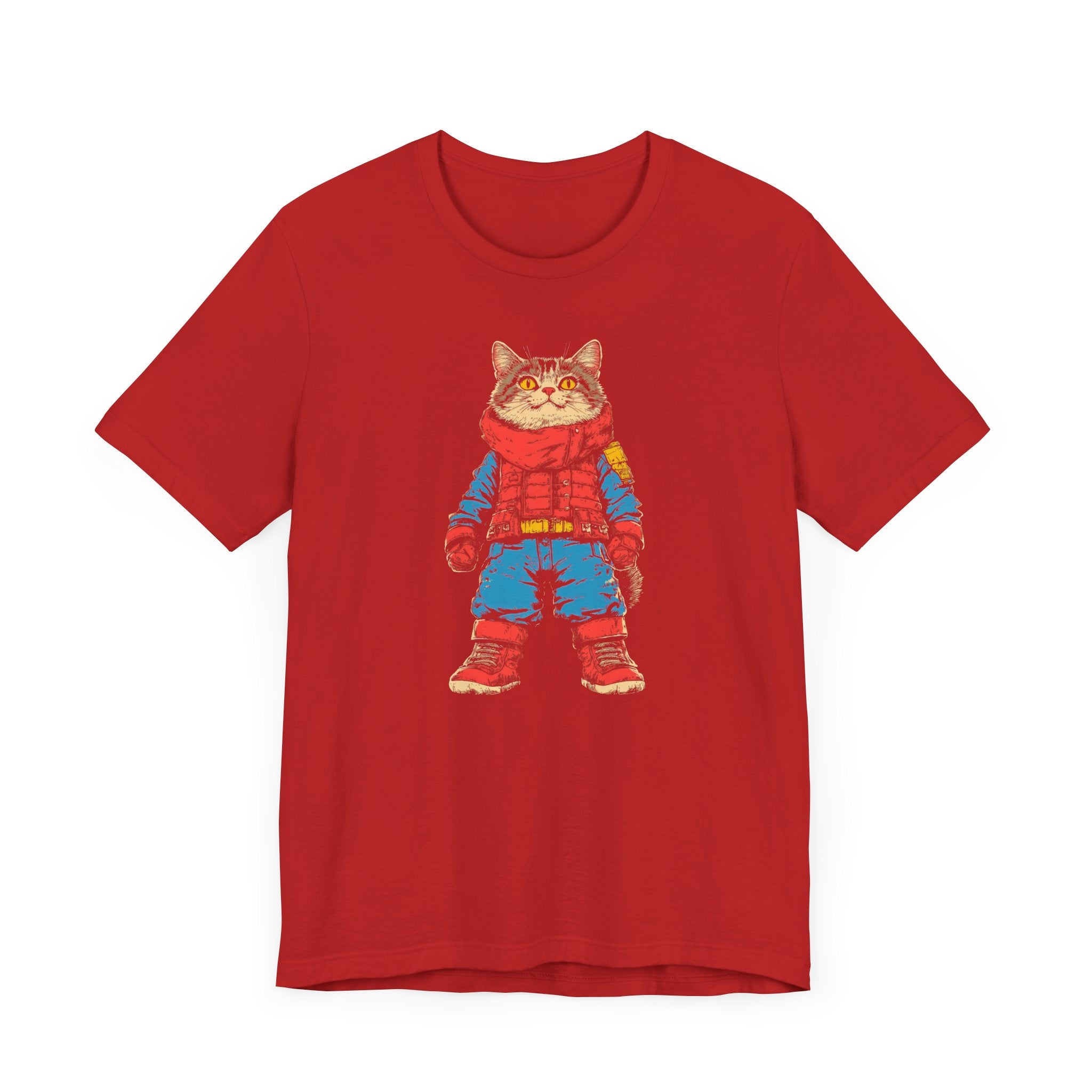 Adventurous Cat Explorer Graphic Tee