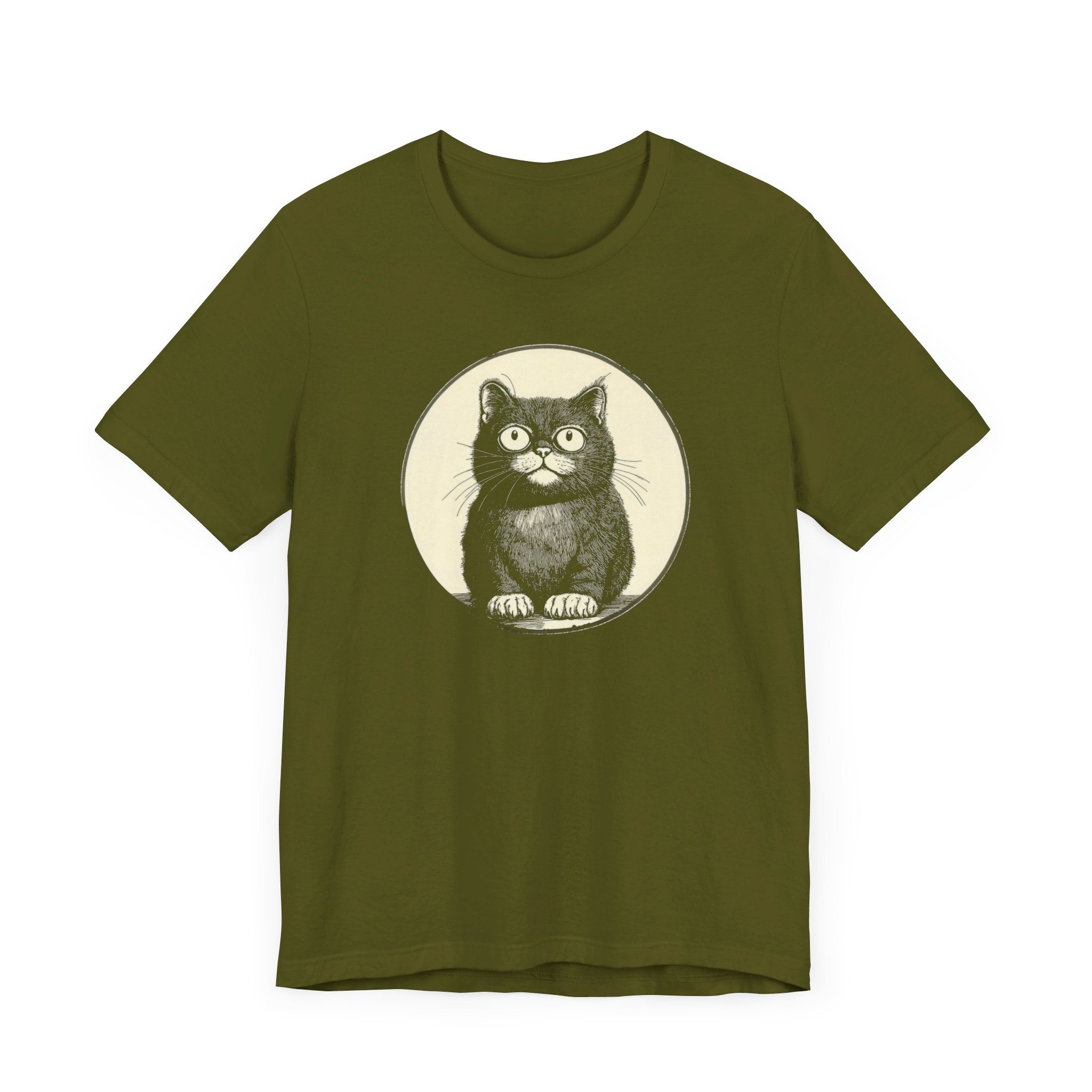 Cute Cat Graphic Tee – Vintage Style Cat Lover Shirt