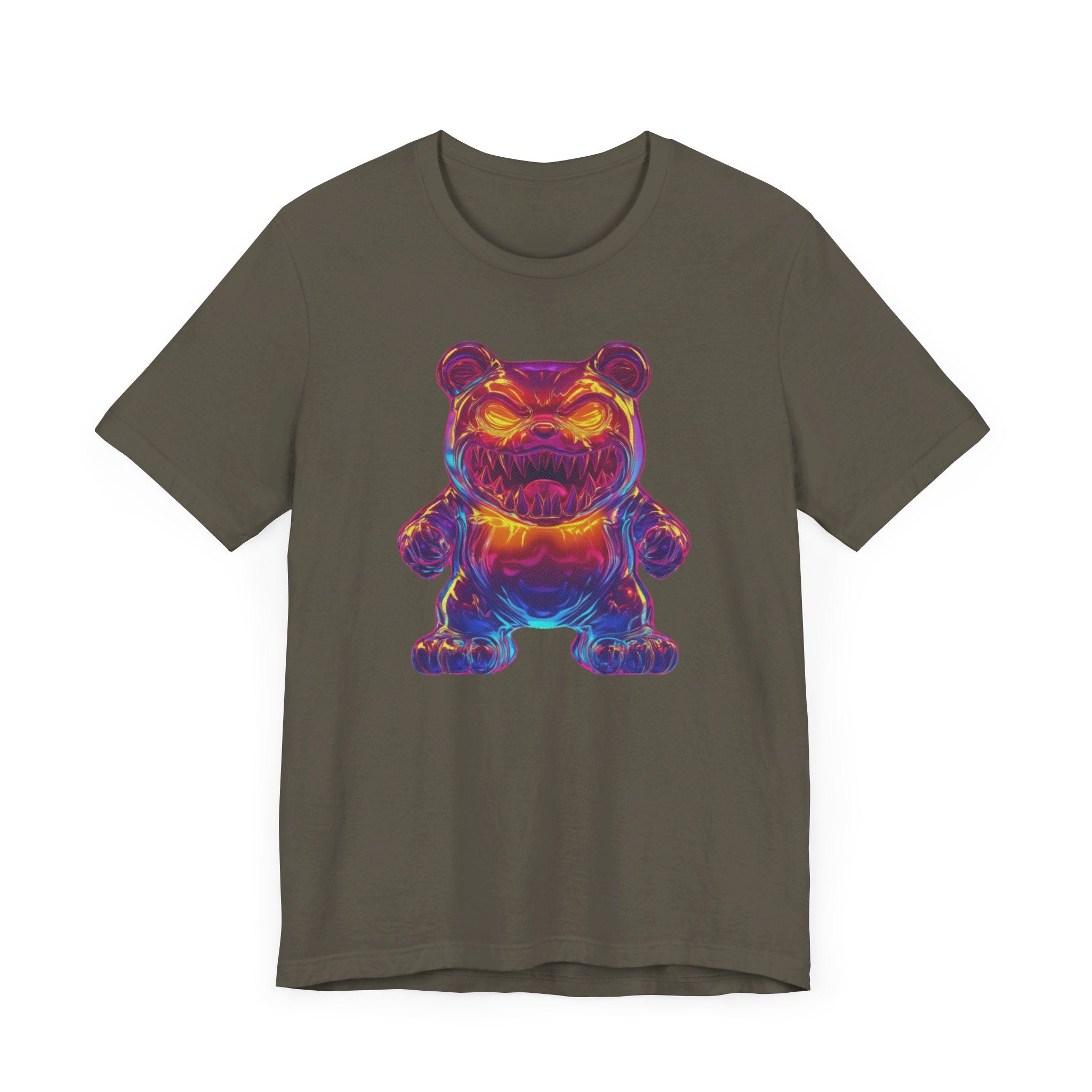 Neon Monster Bear T-Shirt Bold and Playful Design