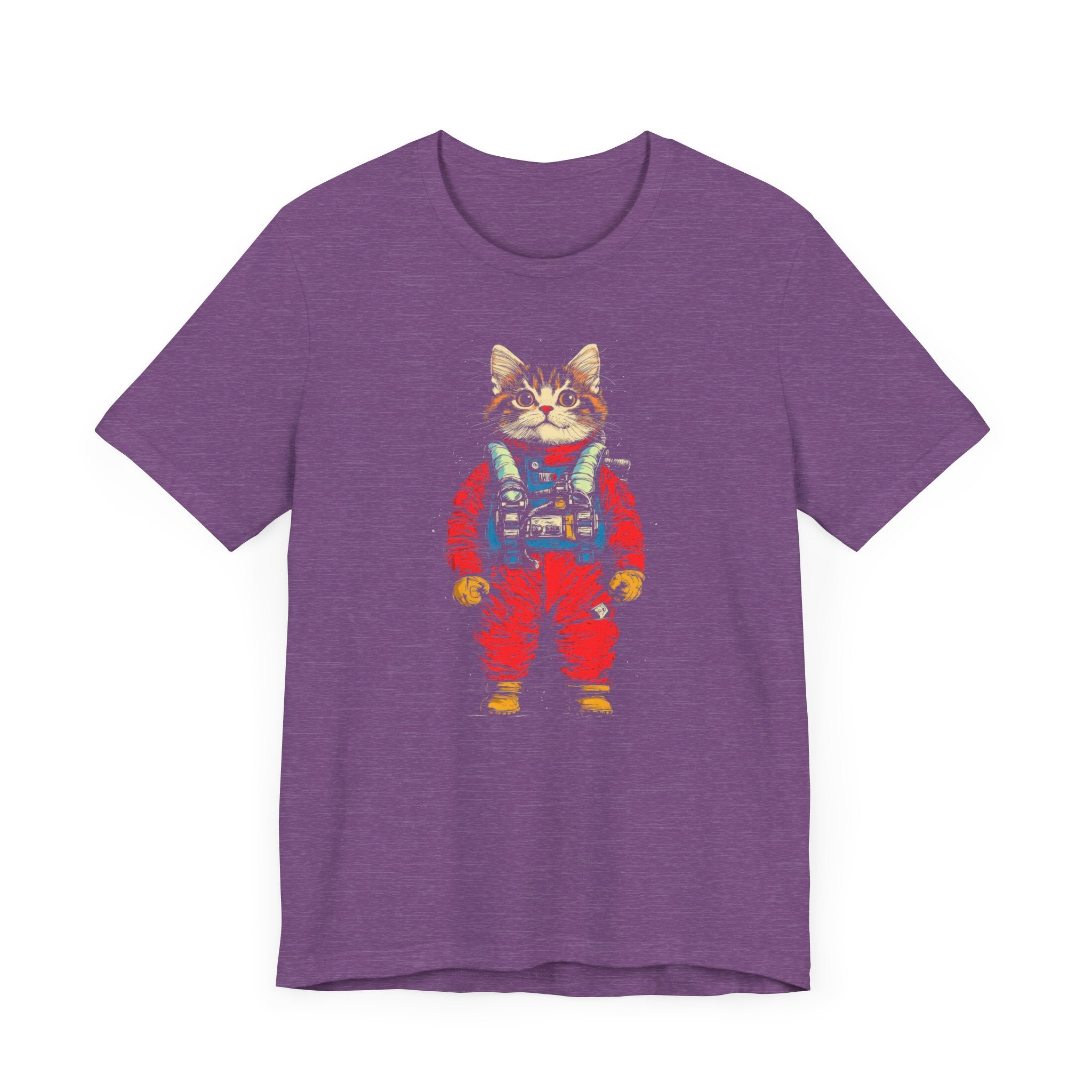 Astronaut Kitten in Red Spacesuit T-Shirt