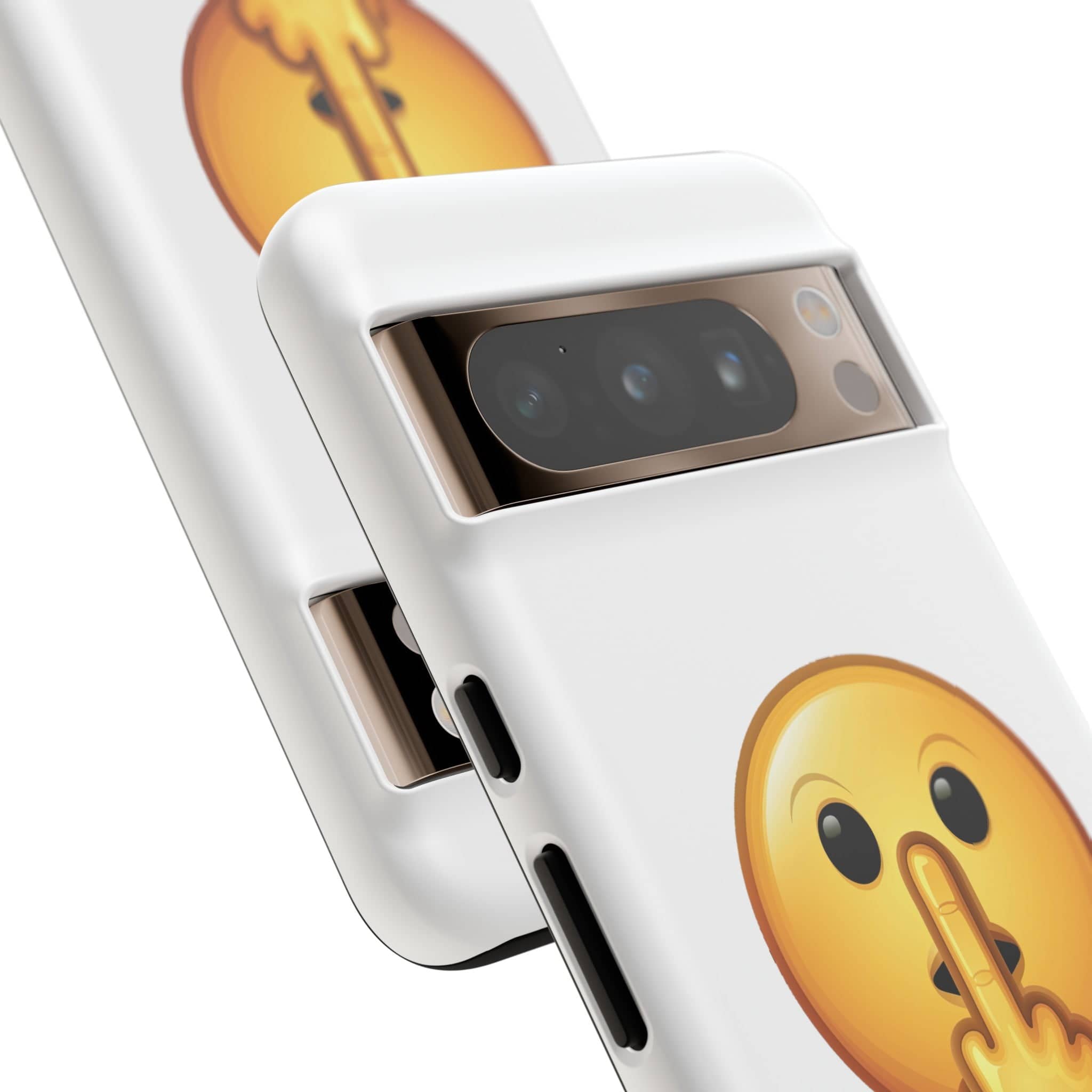 Middle Finger FU Shh Silent Protest Emoji Phone Tough Cases