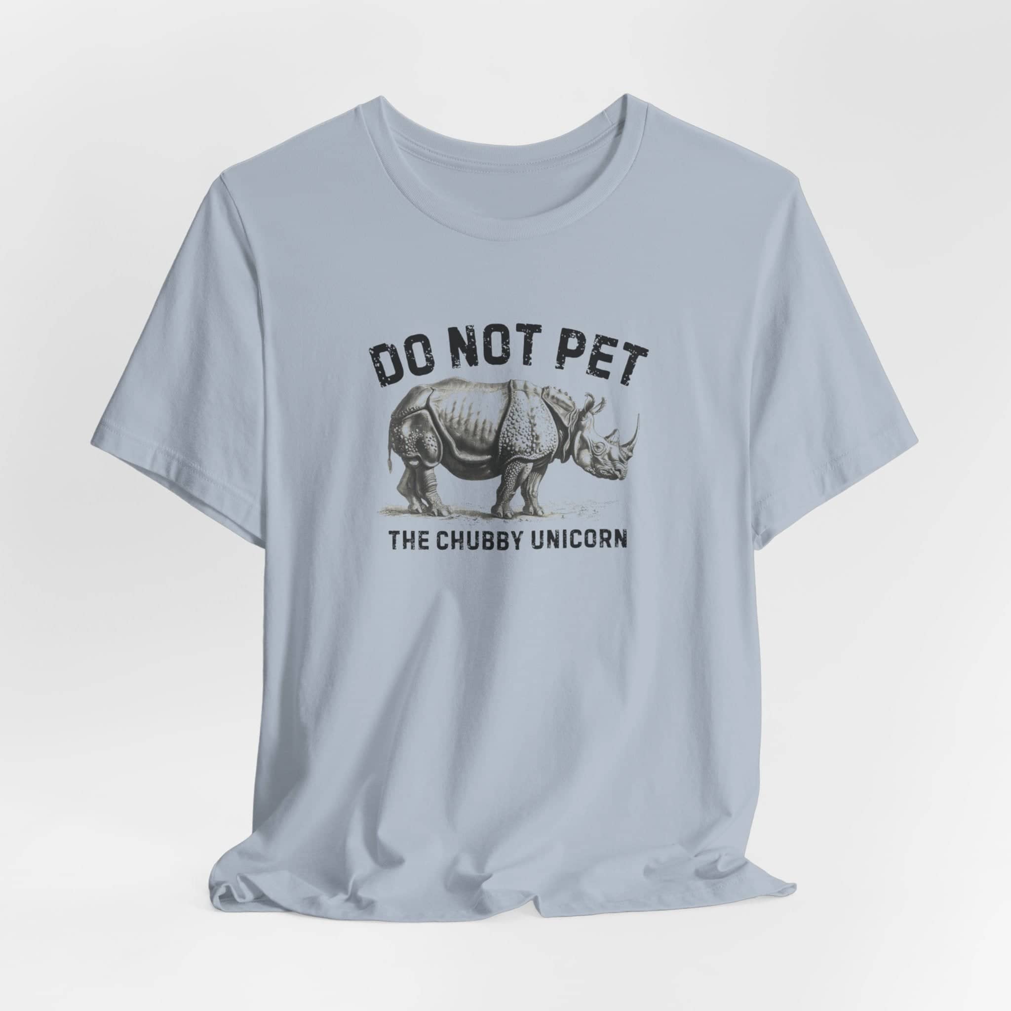 Do Not Pet The Chubby Unicorn Shirt Funny Rhino Lover Tee