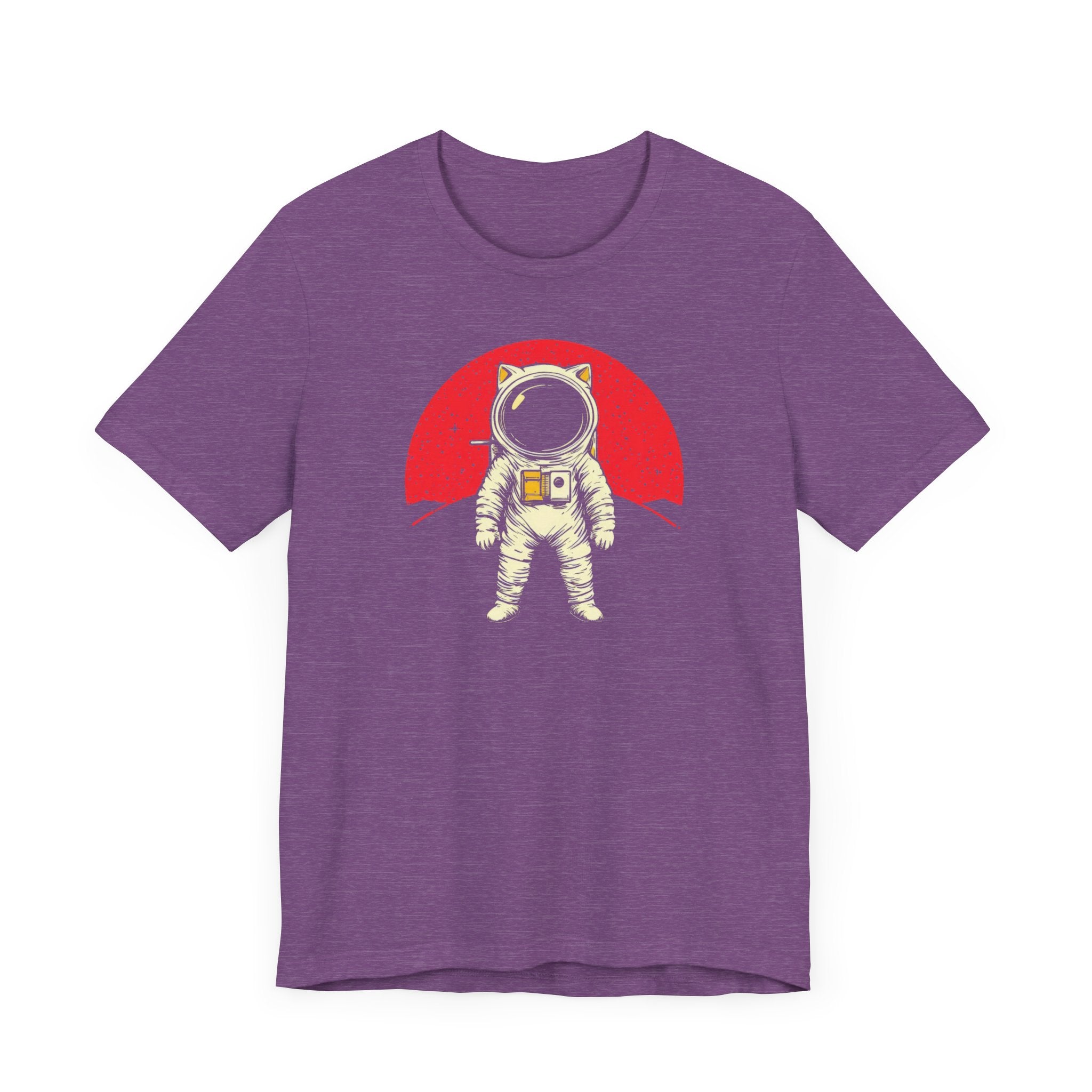 Astronaut Cat with Red Planet Graphic Tee