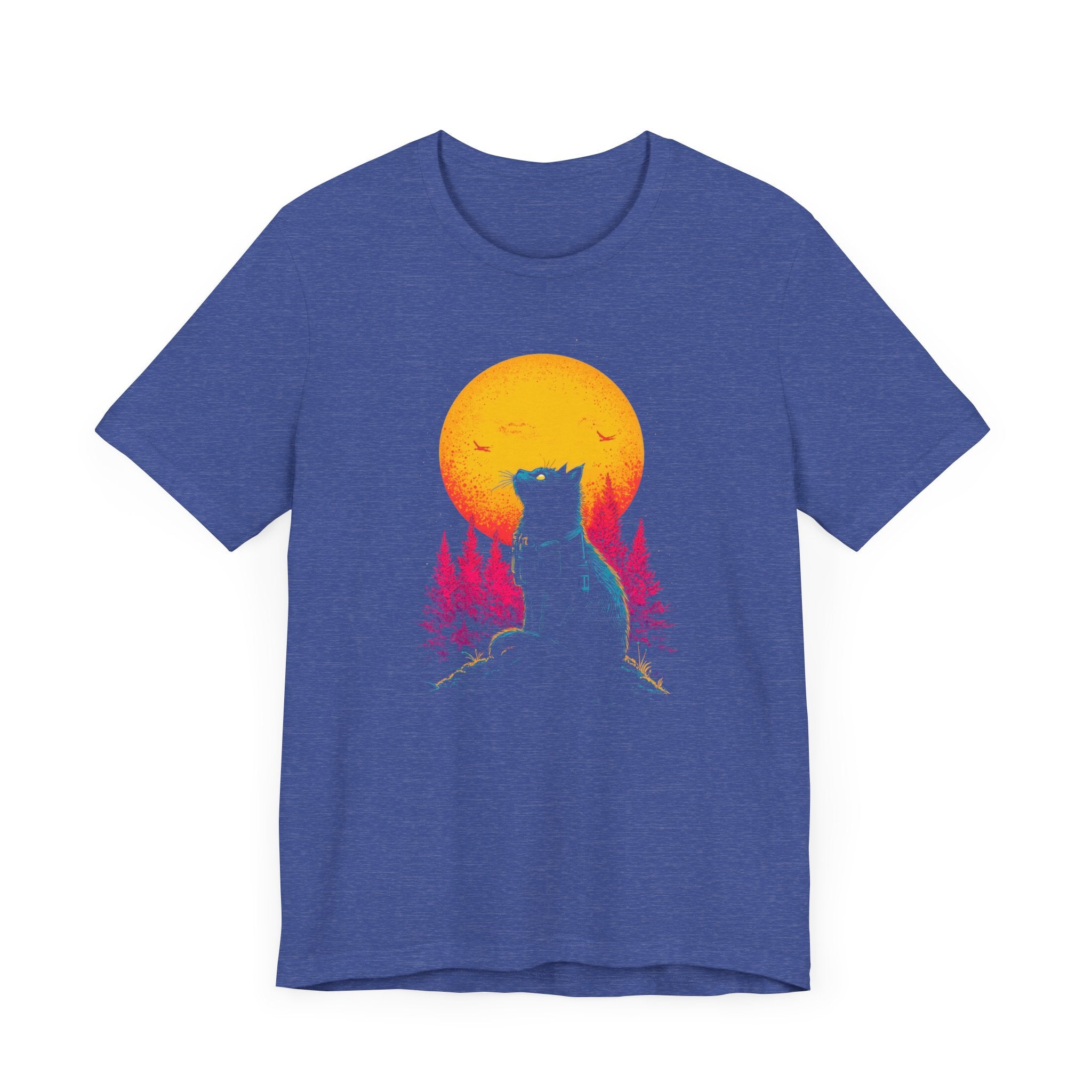 Moonlit Adventure Cat T-Shirt