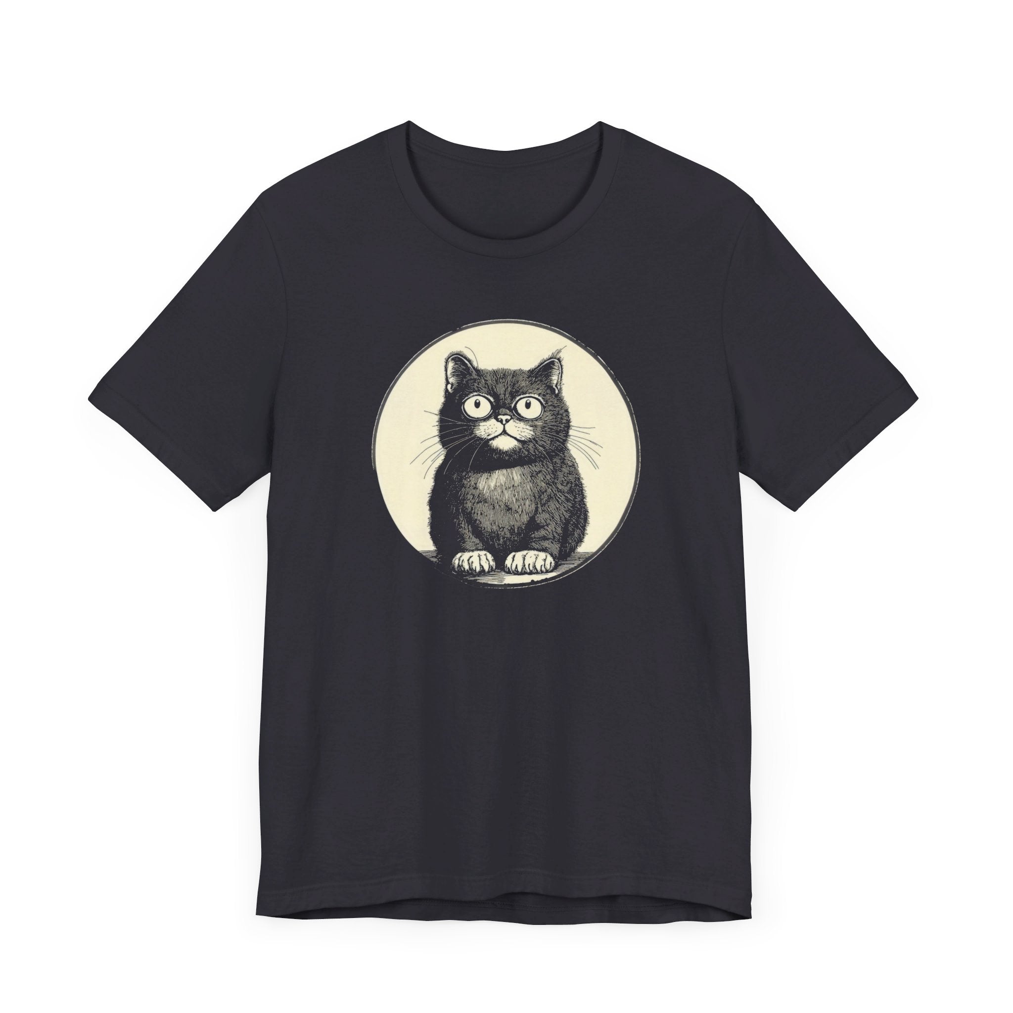 Cute Cat Graphic Tee – Vintage Style Cat Lover Shirt
