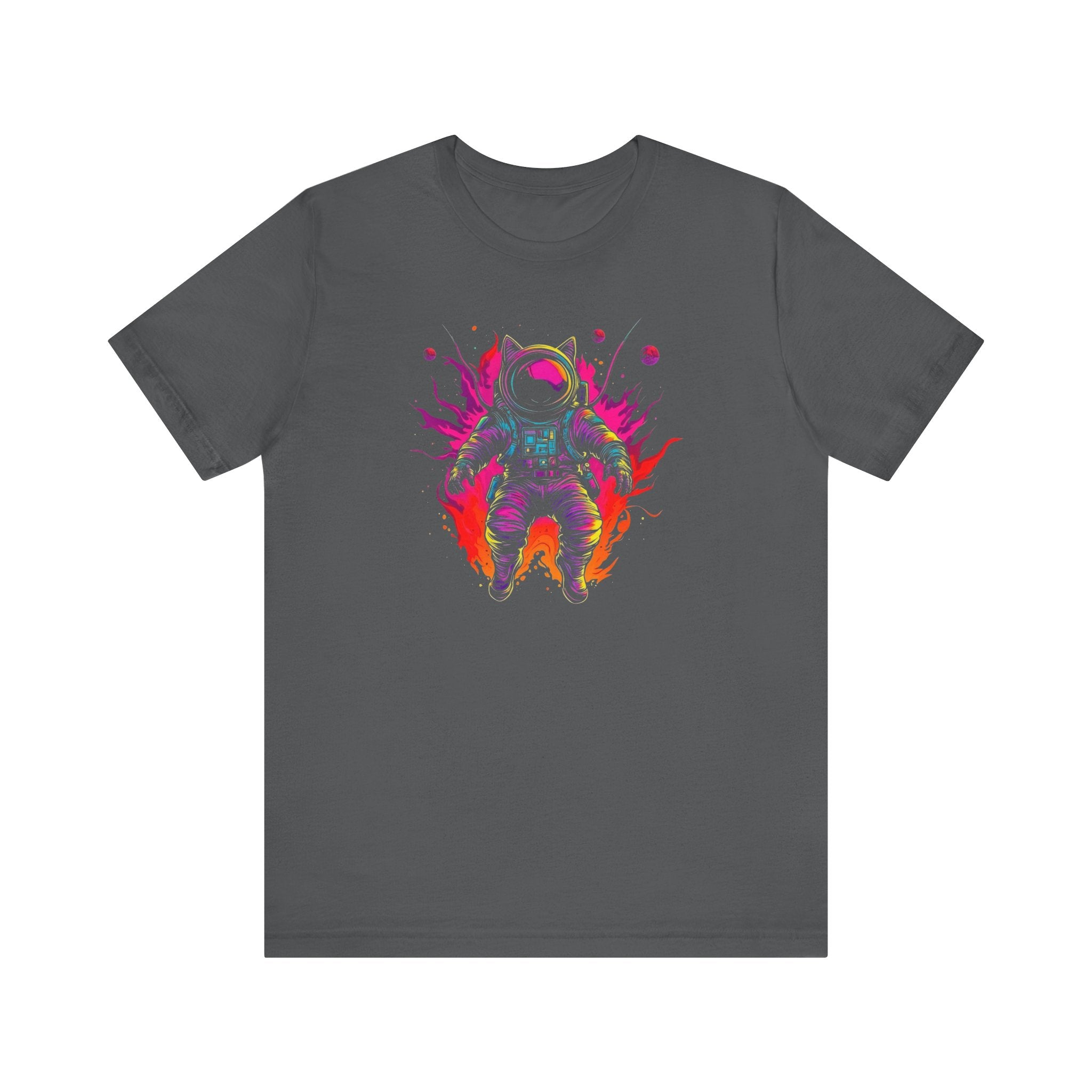 Neon Astronaut Cat T-Shirt