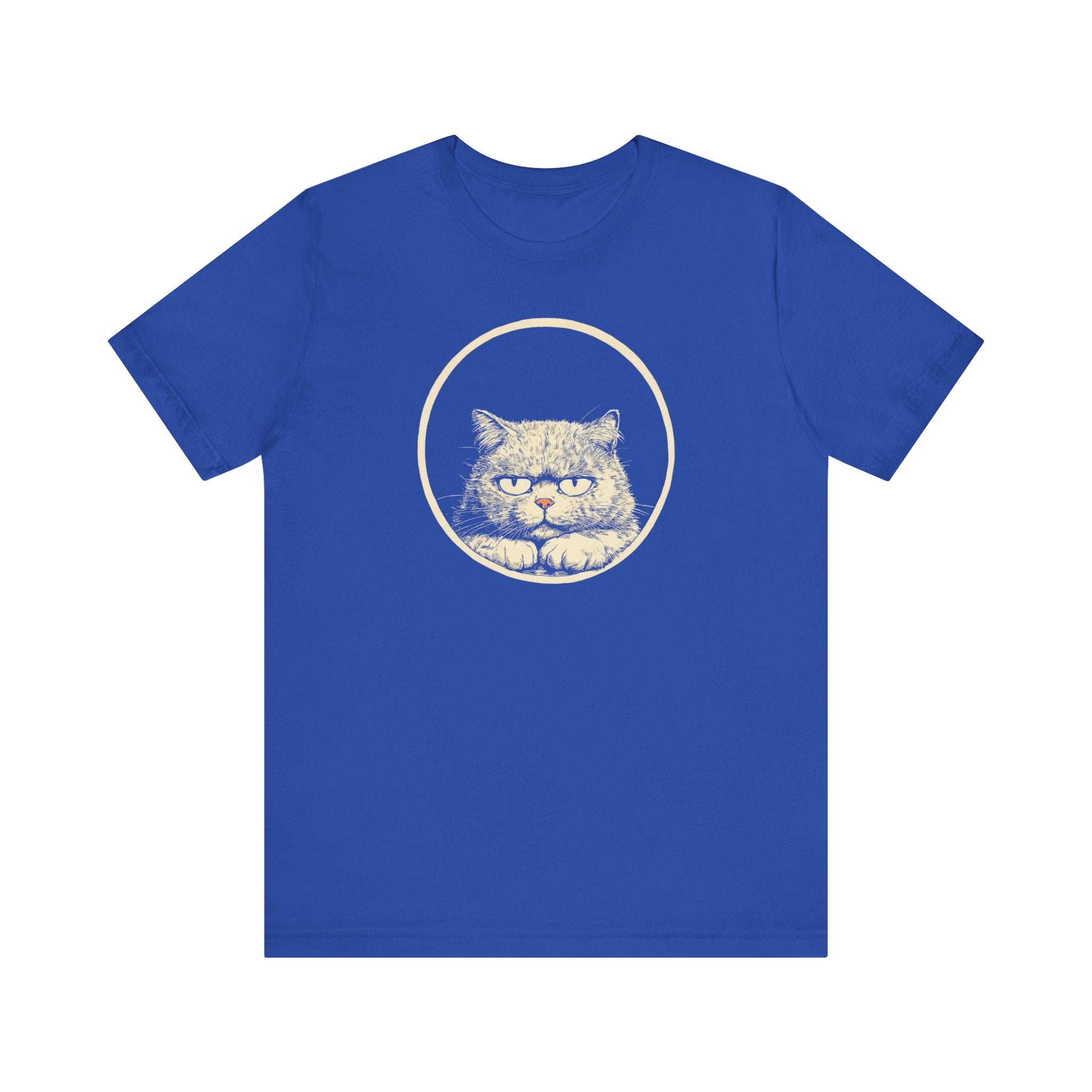 Grumpy Persian Cat Graphic Tee – Vintage Style Cat Lover Shirt