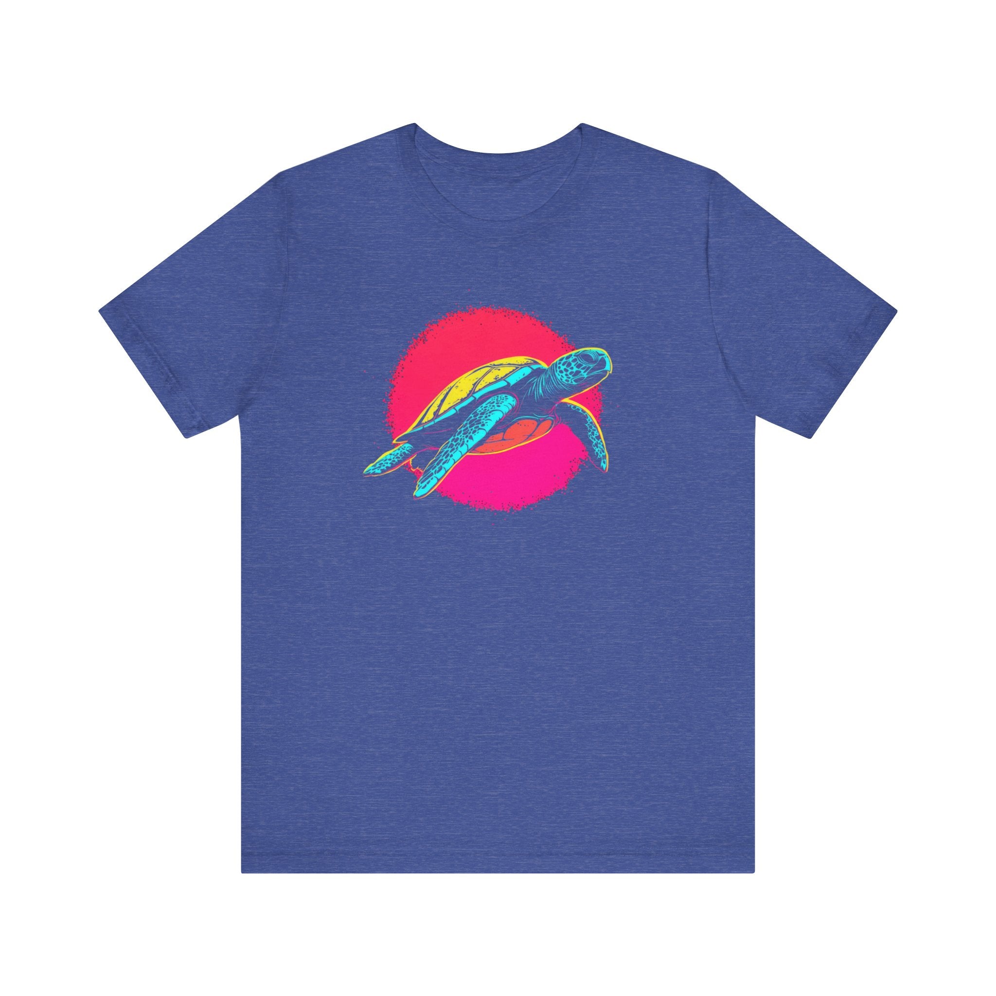 Neon Sea Turtle T-Shirt - Vibrant Ocean Vibes