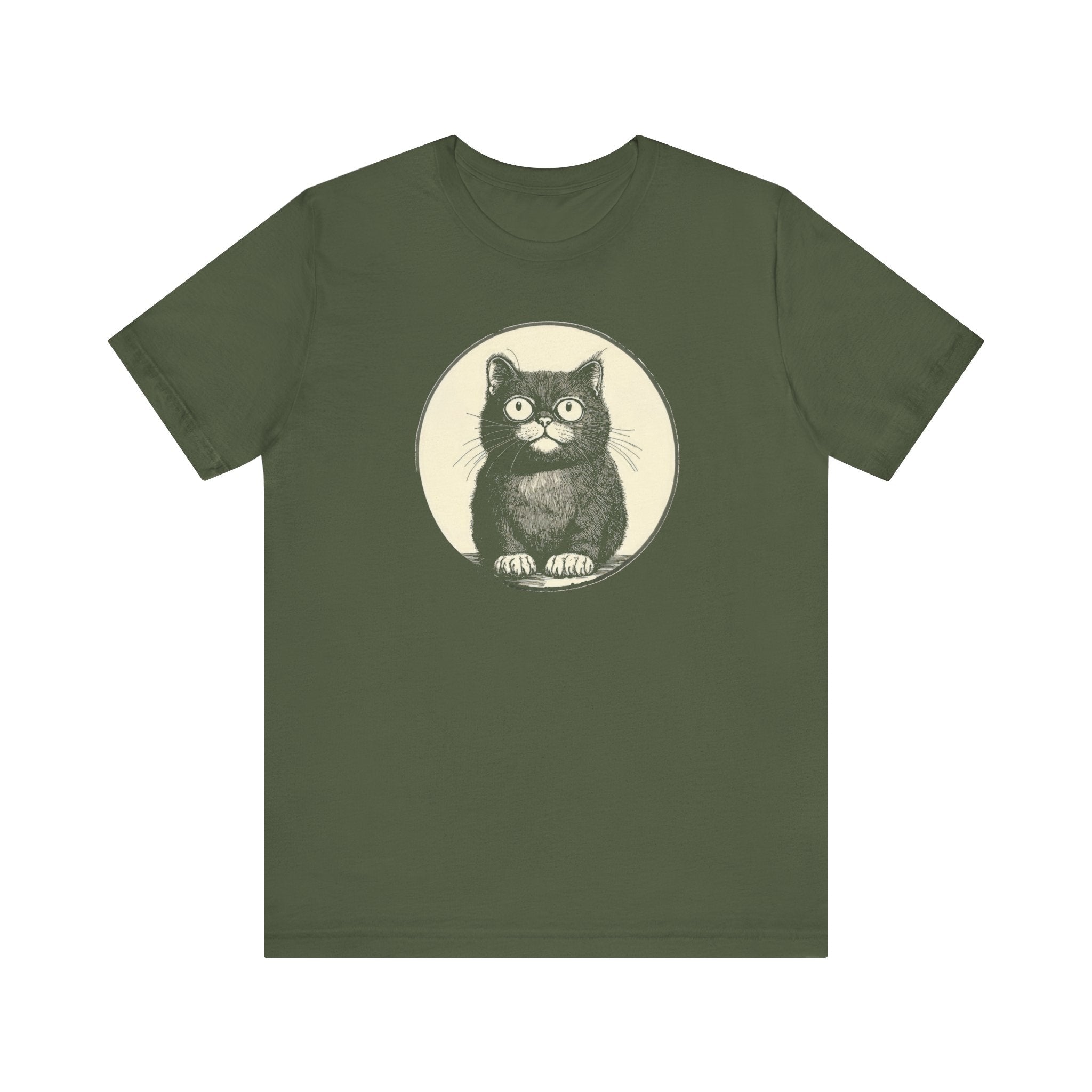 Cute Cat Graphic Tee – Vintage Style Cat Lover Shirt