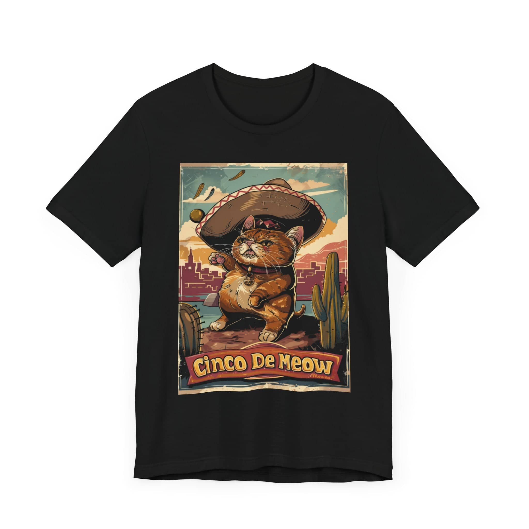 Cinco De Meow Uncle Unisex Jersey Short Sleeve Tee
