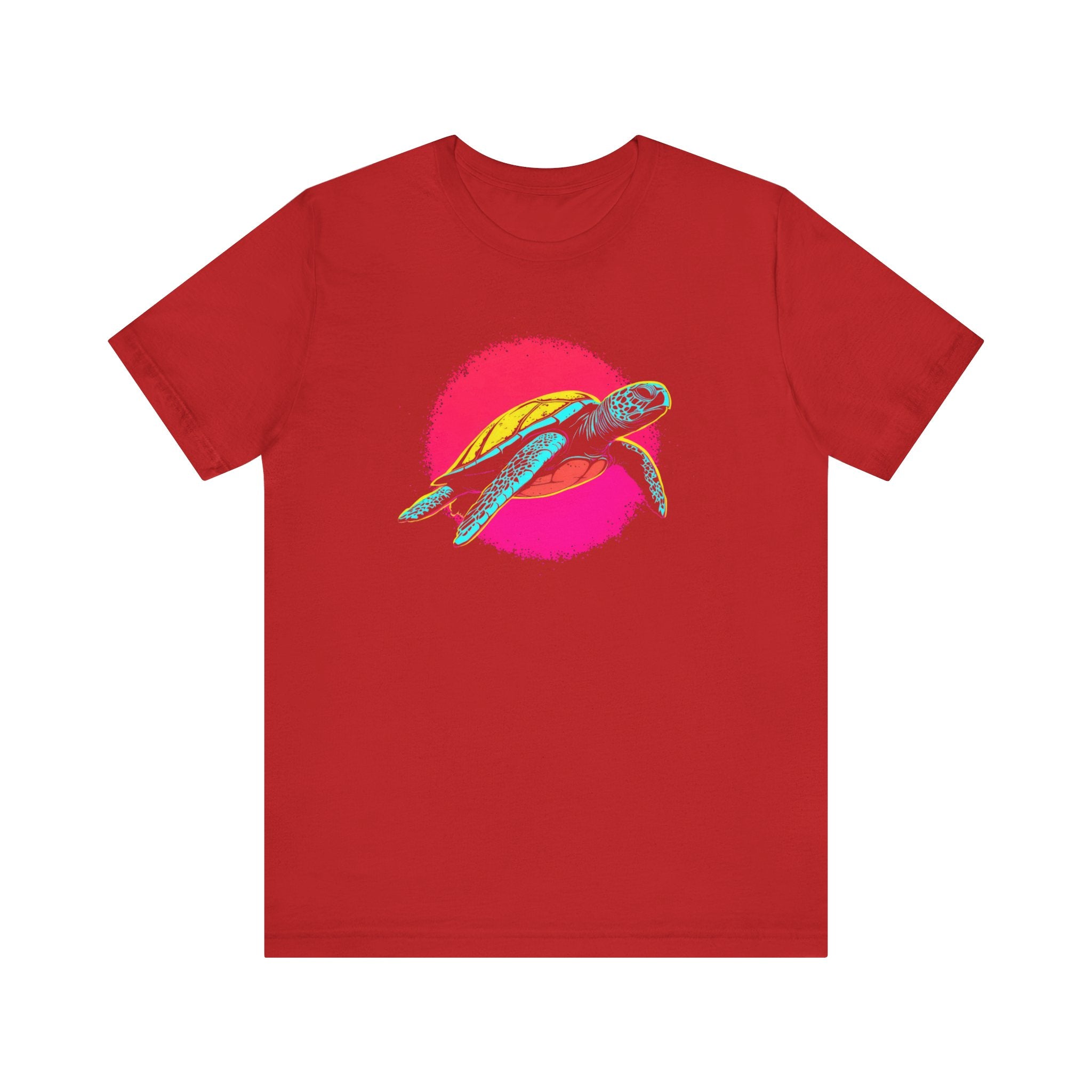 Neon Sea Turtle T-Shirt - Vibrant Ocean Vibes