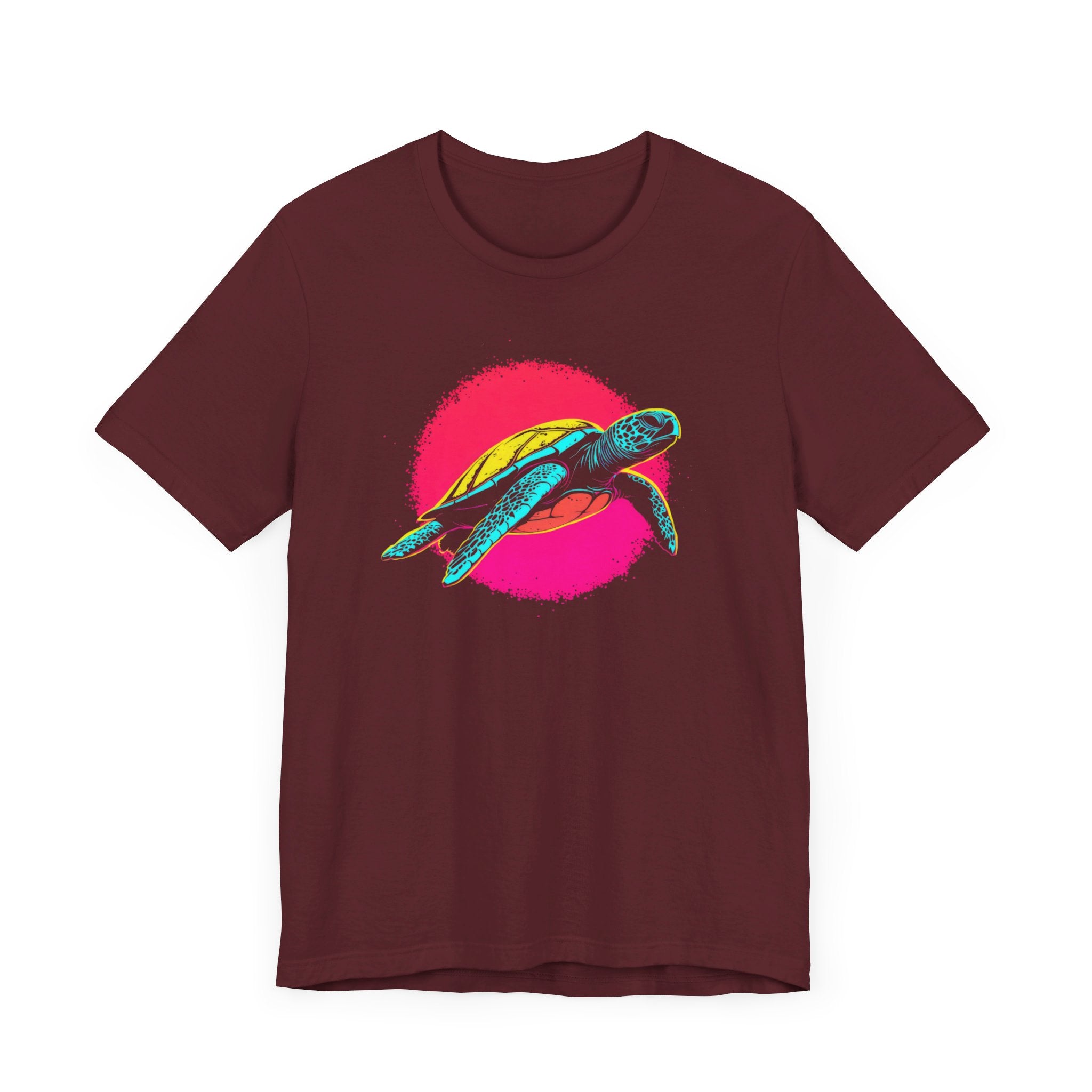 Neon Sea Turtle T-Shirt - Vibrant Ocean Vibes