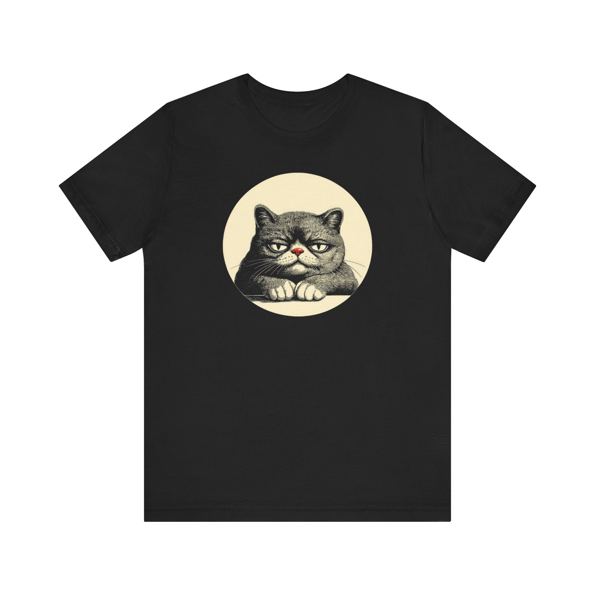 Grumpy Cat Graphic Tee – Vintage Style Cat Lover Shirt