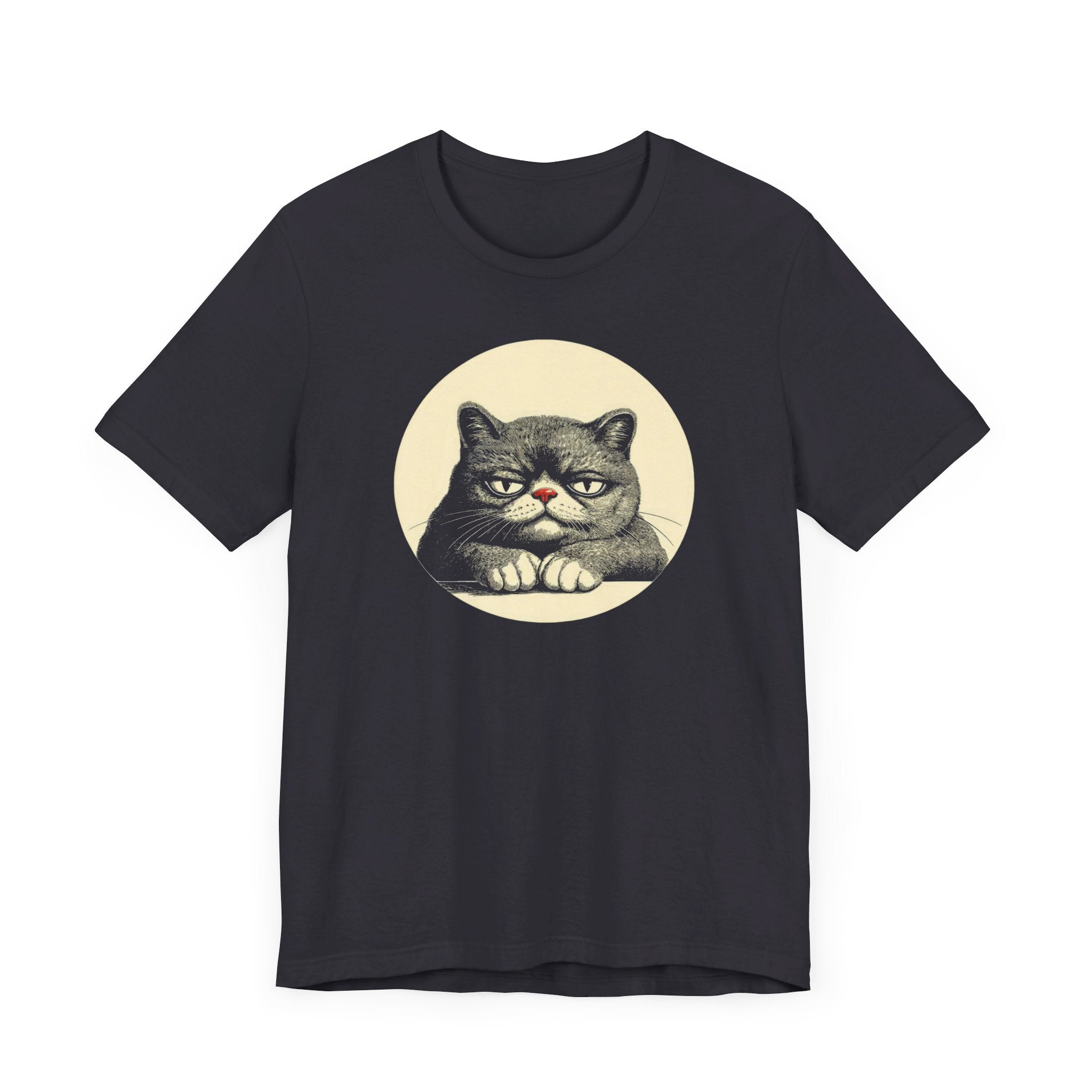 Grumpy Cat Graphic Tee – Vintage Style Cat Lover Shirt
