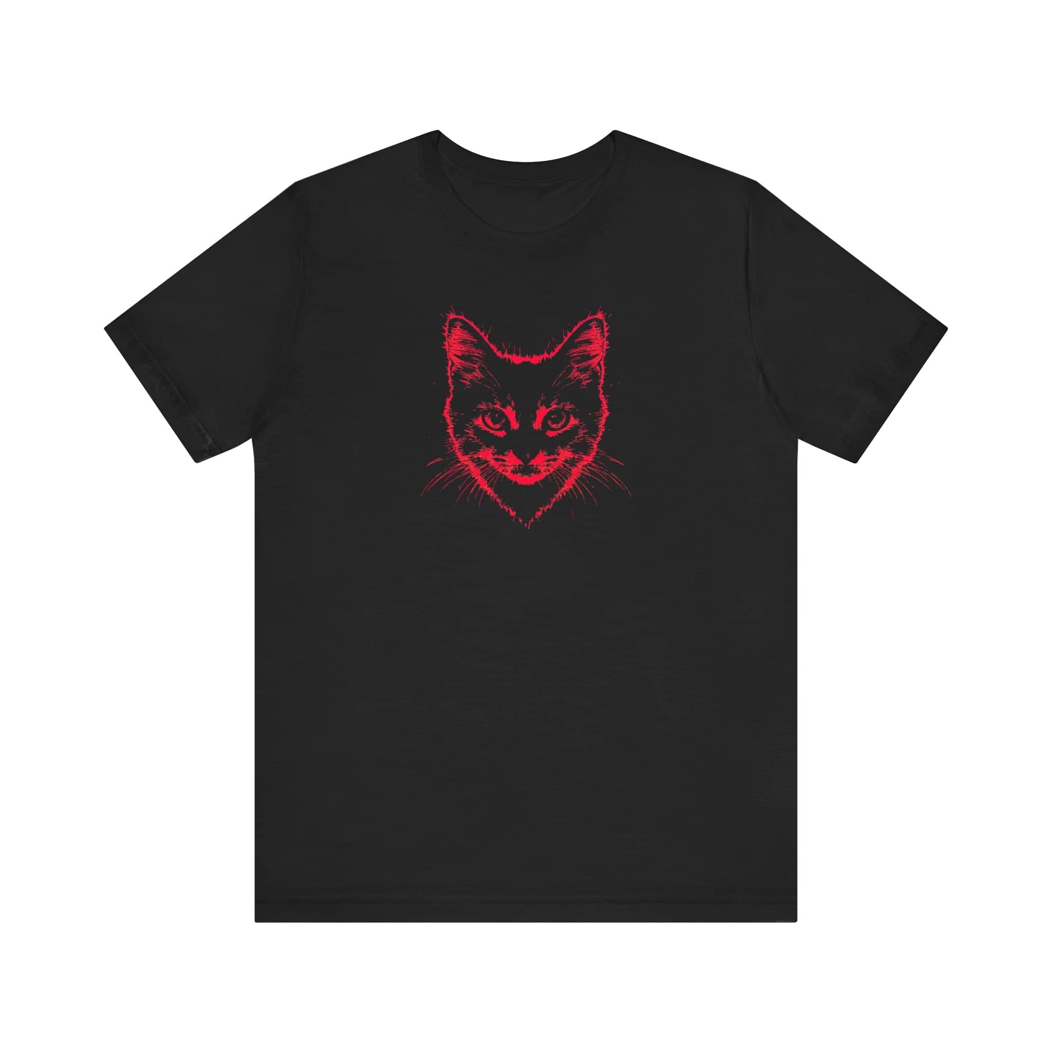 Cat Head Heart T-Shirt