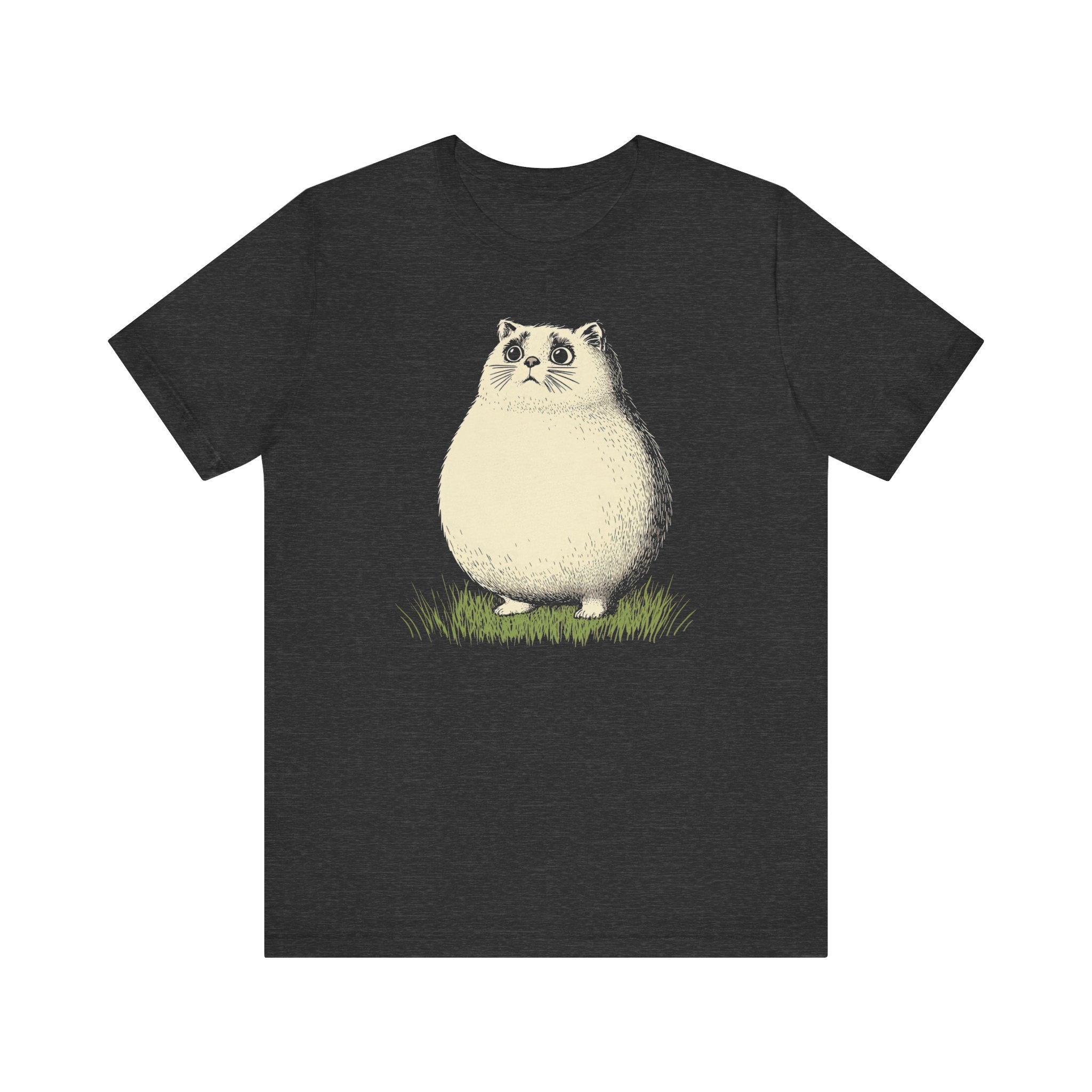 Chubby Cat in Grass Graphic Tee