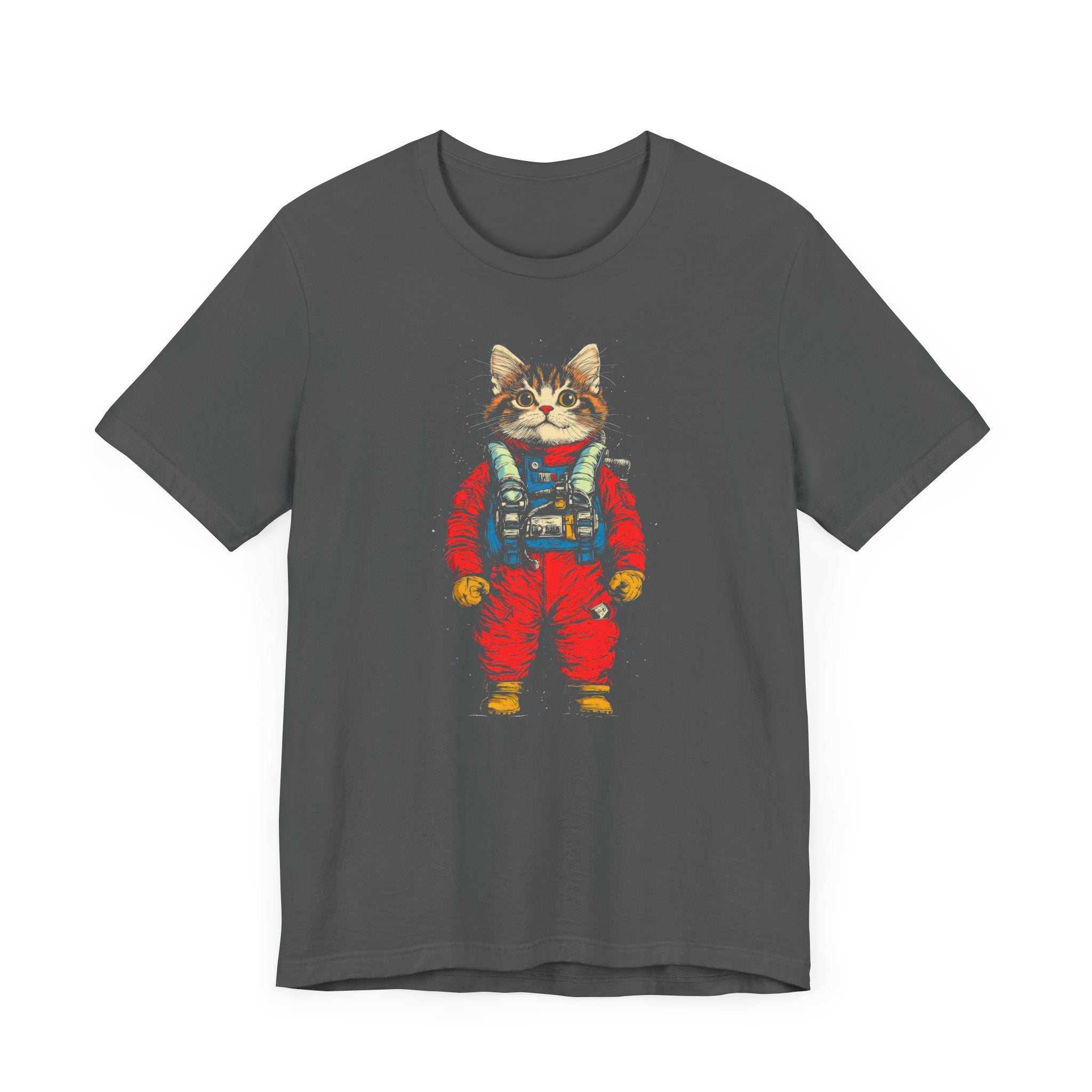 Astronaut Kitten in Red Spacesuit T-Shirt