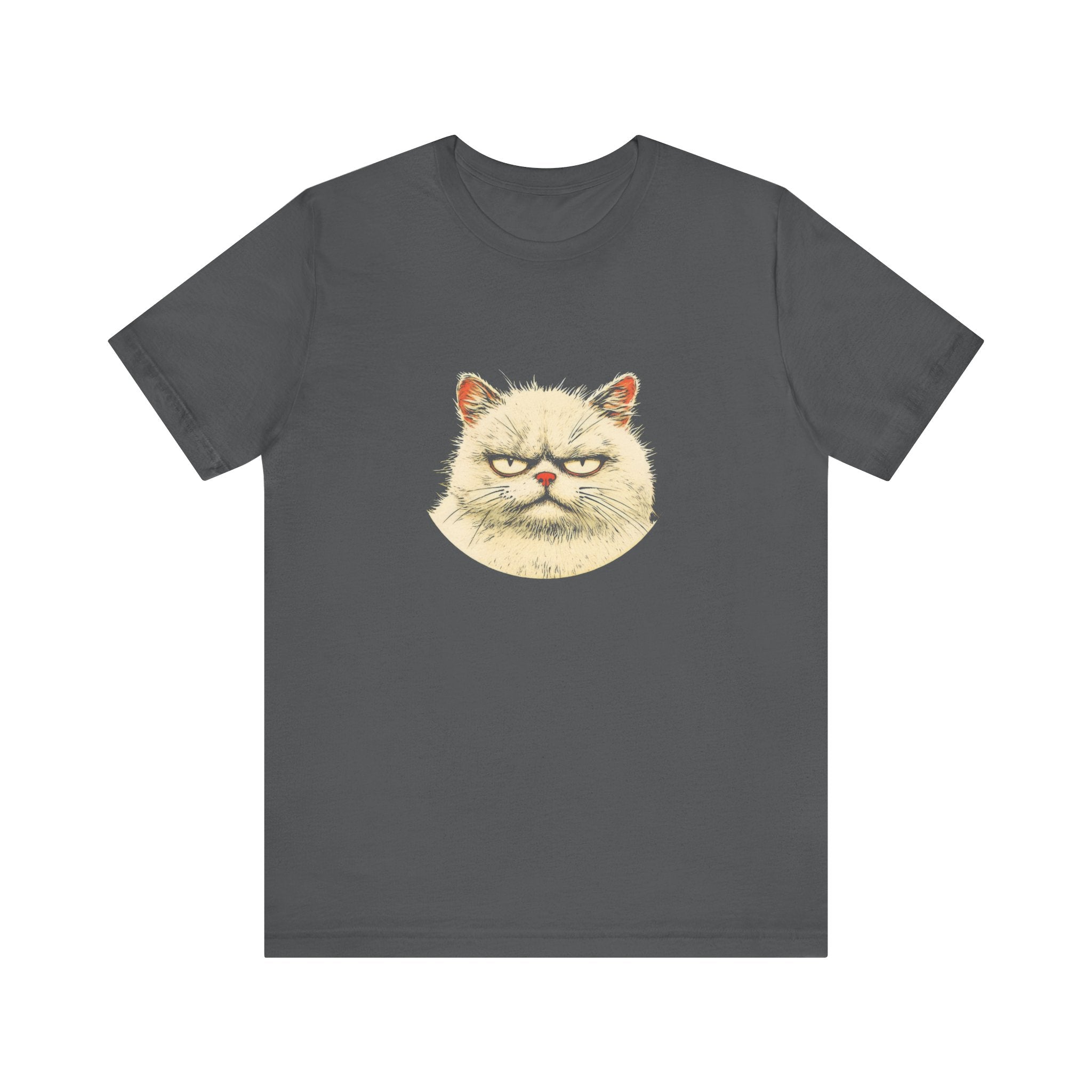 Grumpy Persian Cat Graphic Tee – Vintage Style Cat Lover Shirt