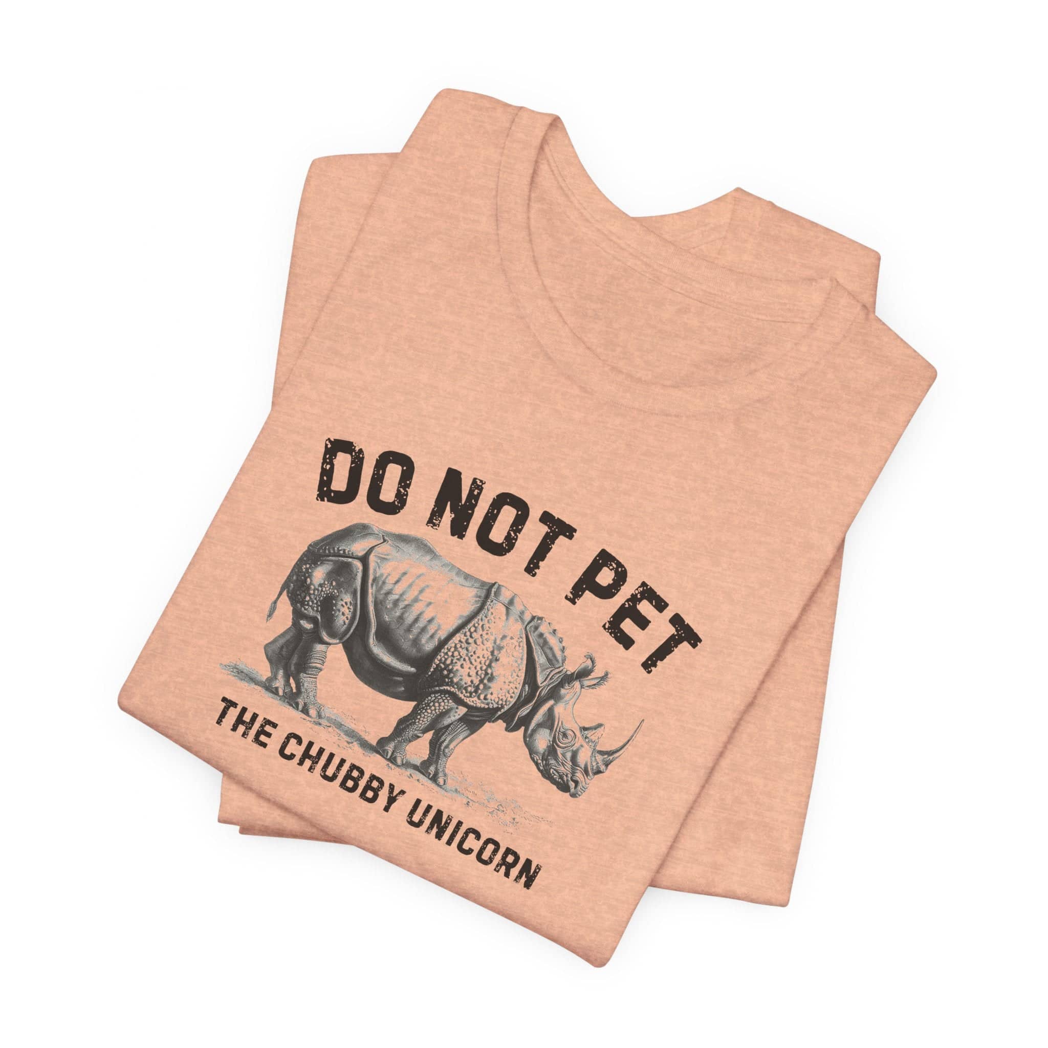 Do Not Pet The Chubby Unicorn Shirt Funny Rhino Lover Tee