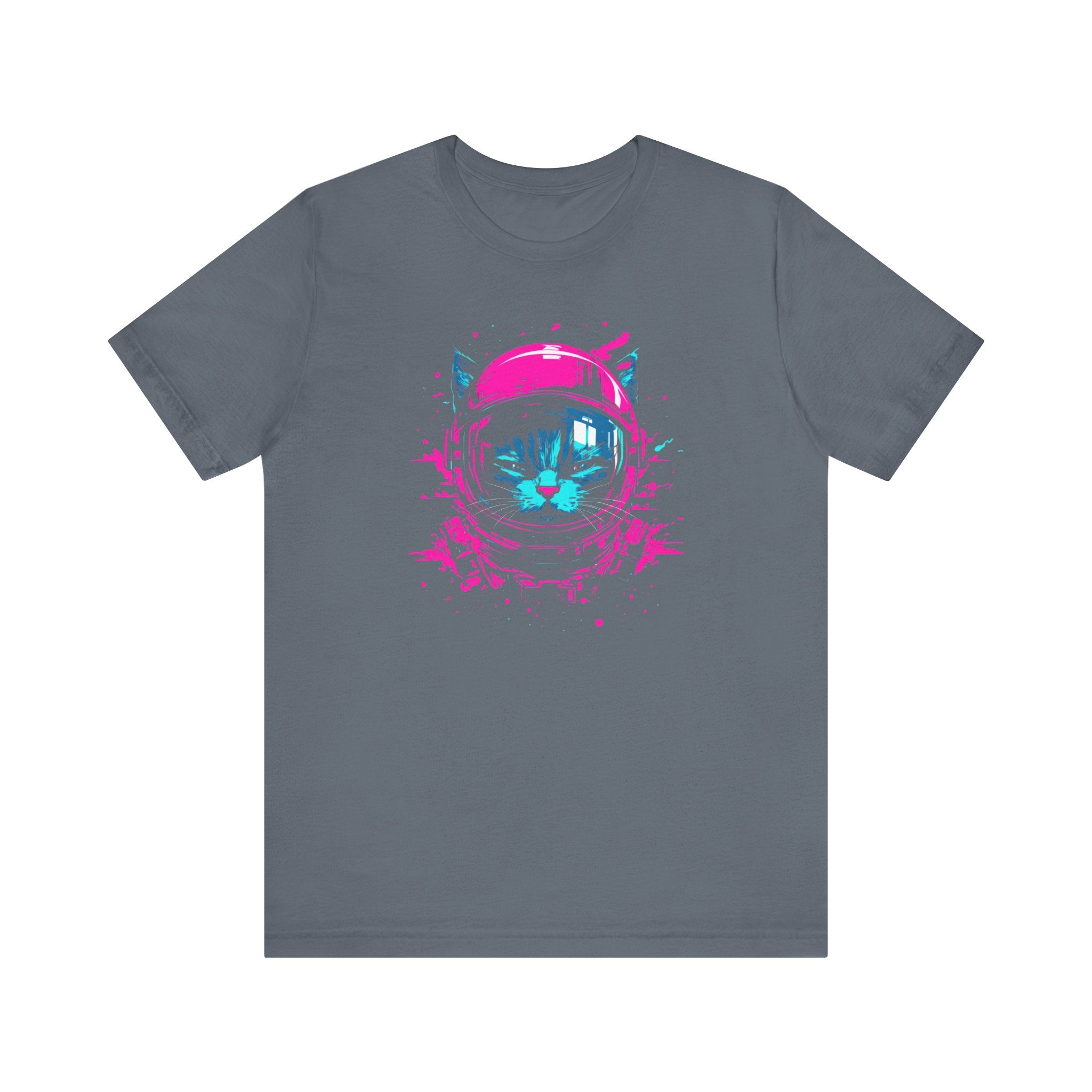 Neon Astronaut Cat T-Shirt