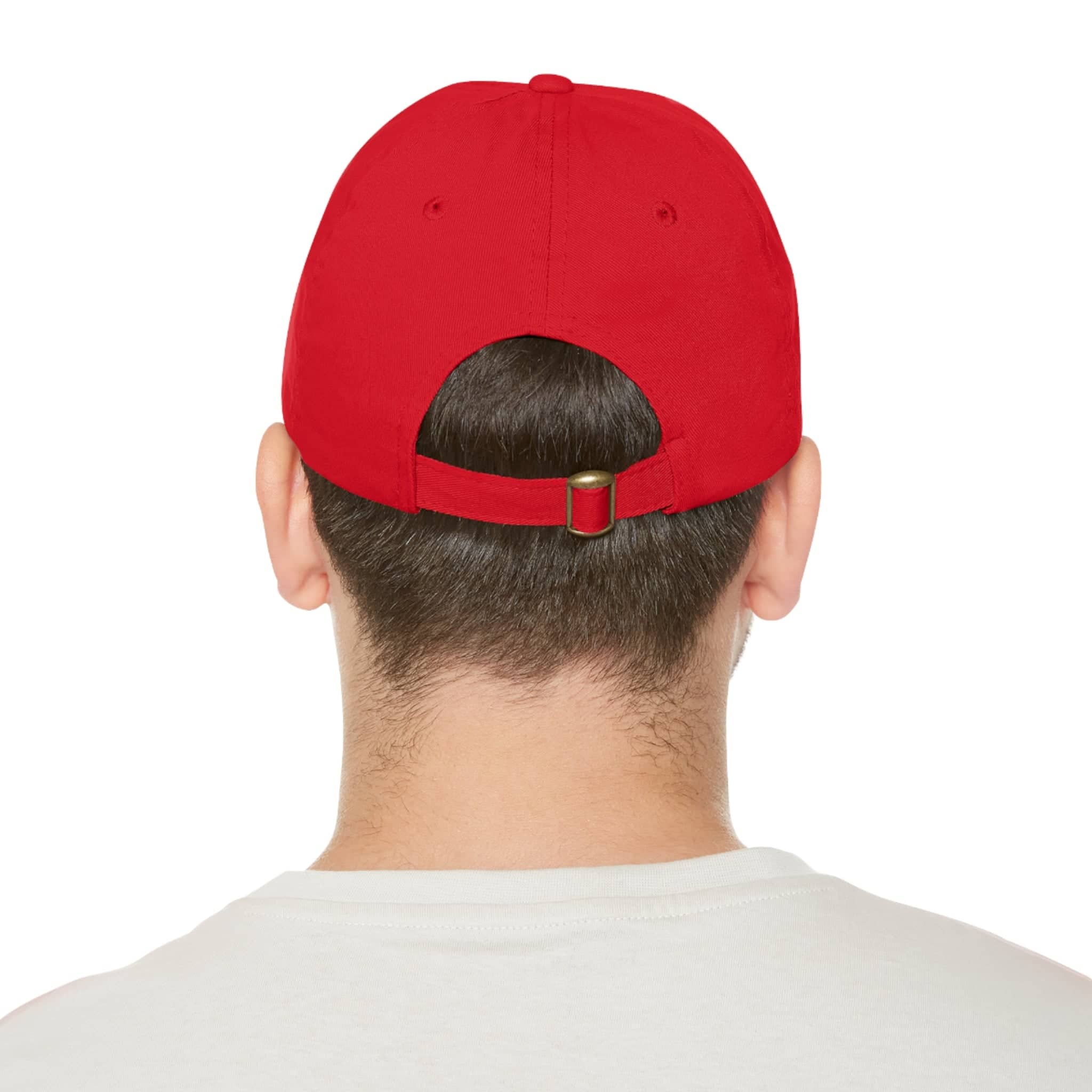 Department of HUH Cat Dad Hat with Leather Patch (Round)
