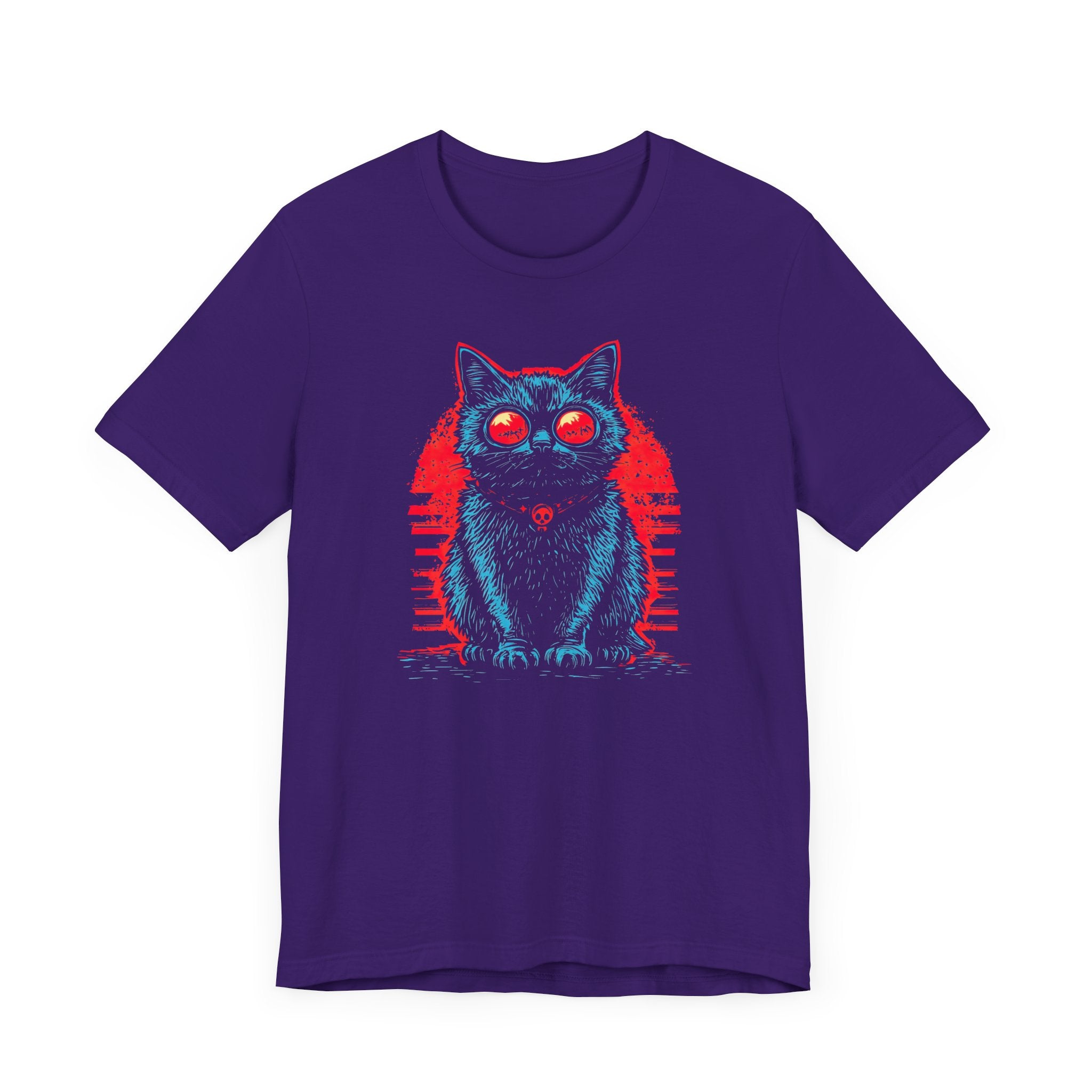 Retro Neon Cat T-Shirt