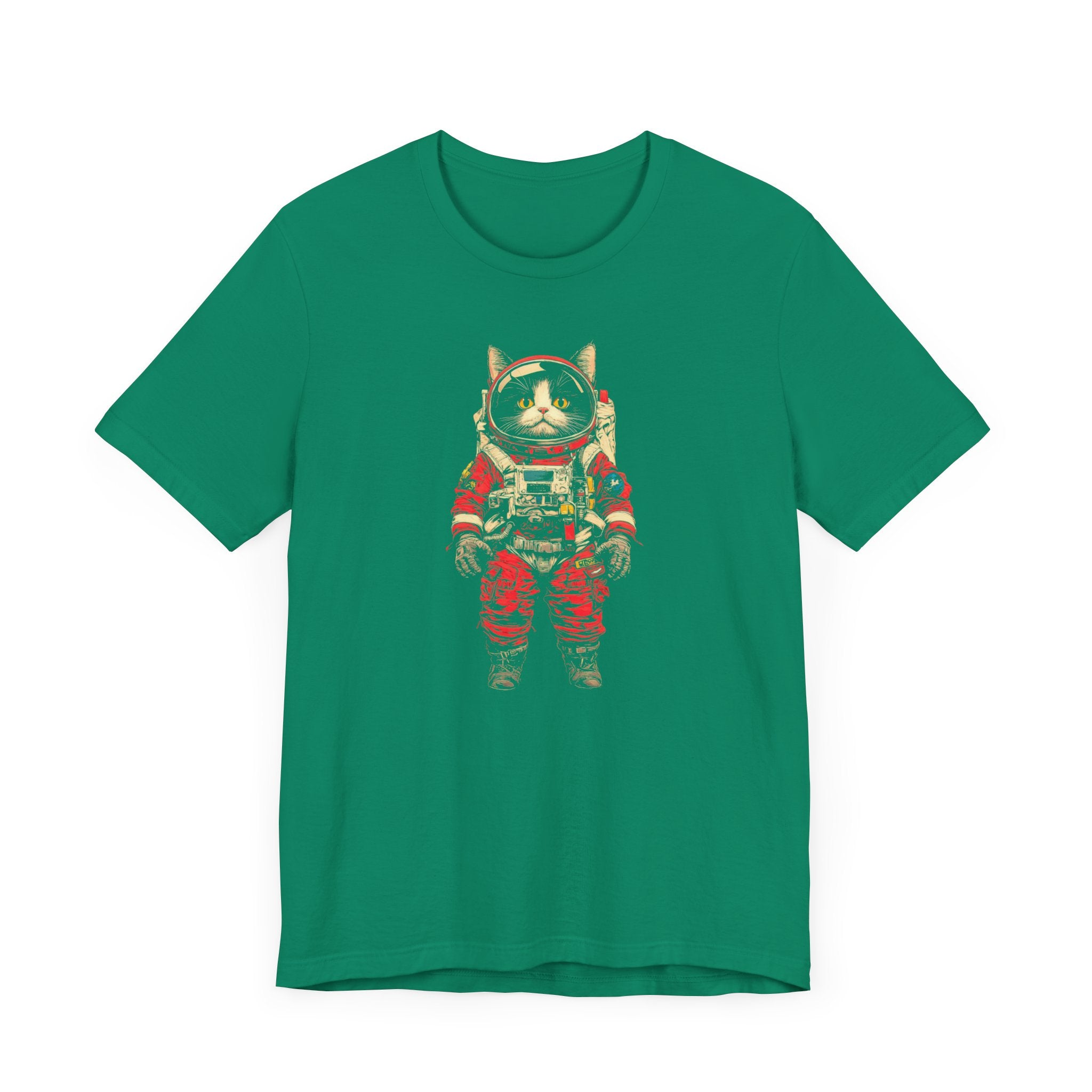 Fearless Space Cat Astronaut Graphic Tee